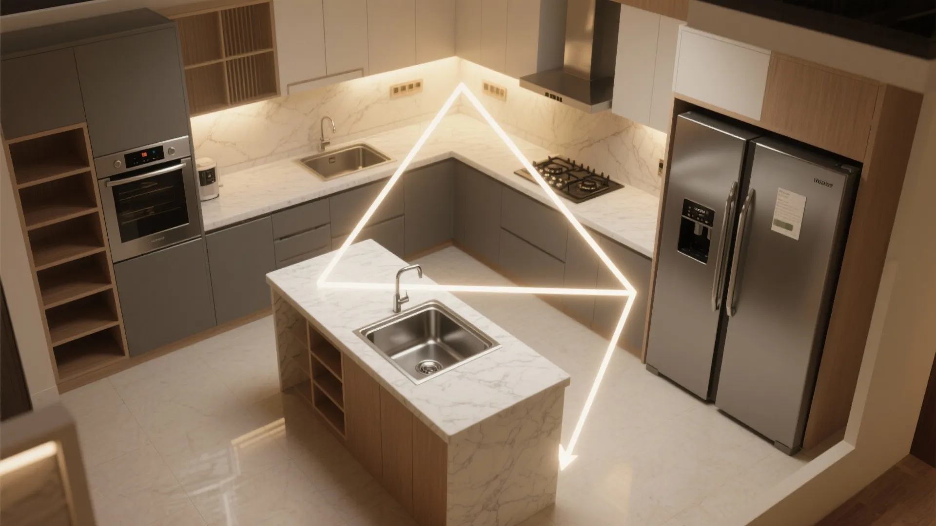 A Smarter, Streamlined Kitchen That Actually Cooks