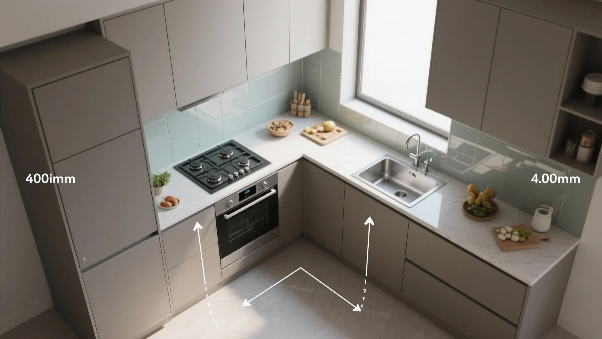 A compact L-shaped kitchen that works hard