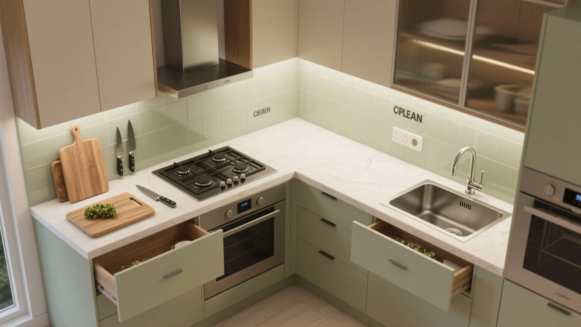 Kitchen zoning that suits Bangalore cooking