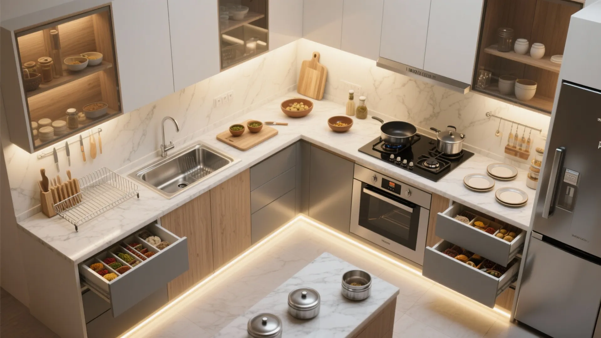 Modular Kitchen That Works Like a Studio