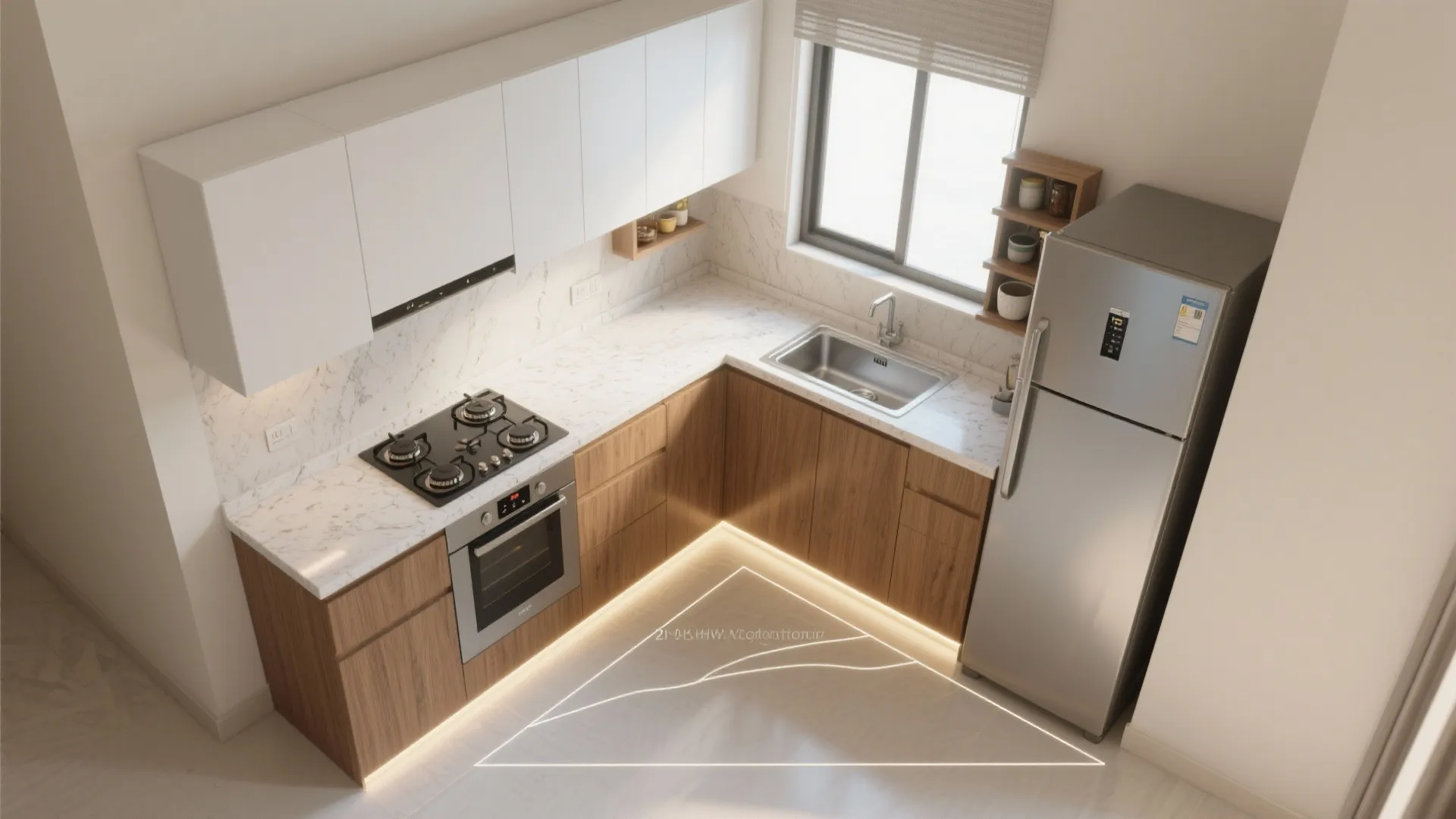 Space-Smart Kitchen Planning for 2 BHKs