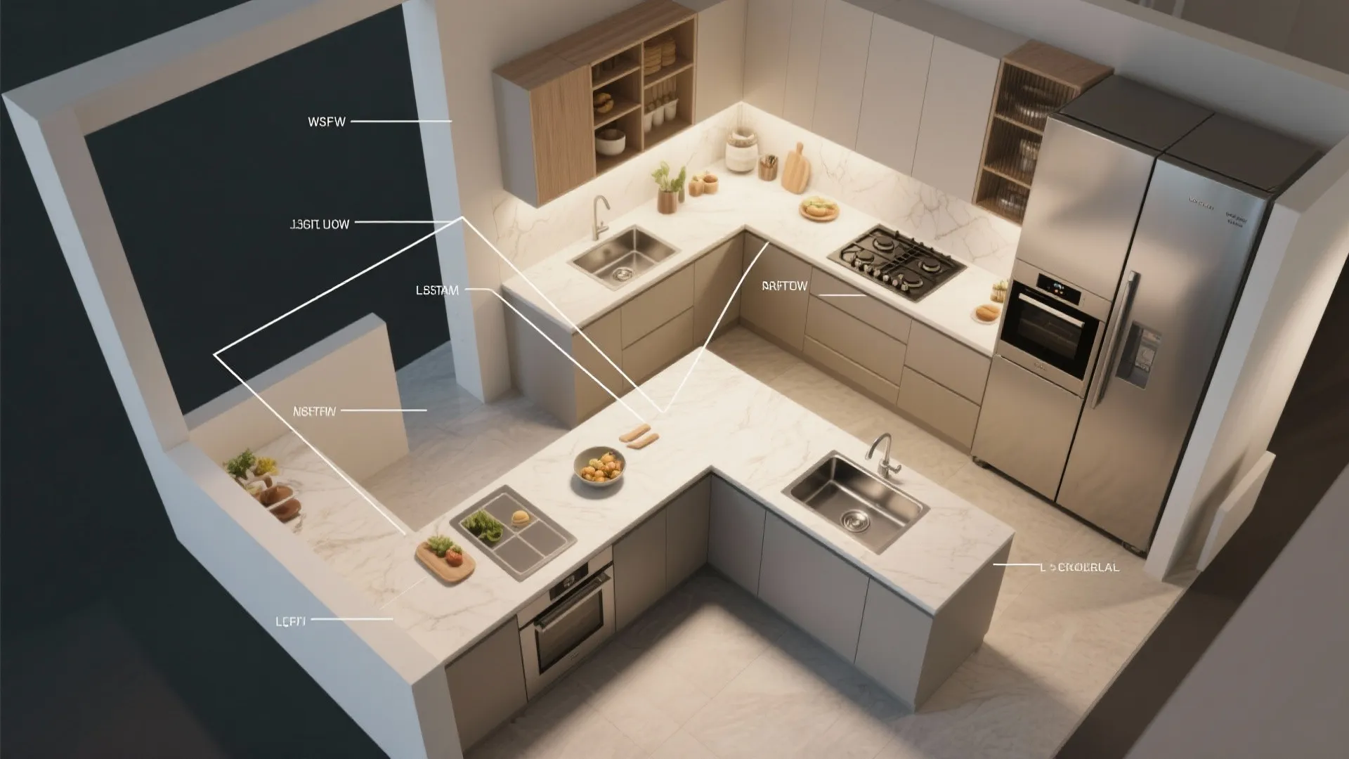 Smart Kitchens: L, Parallel, and Pocket Pantries