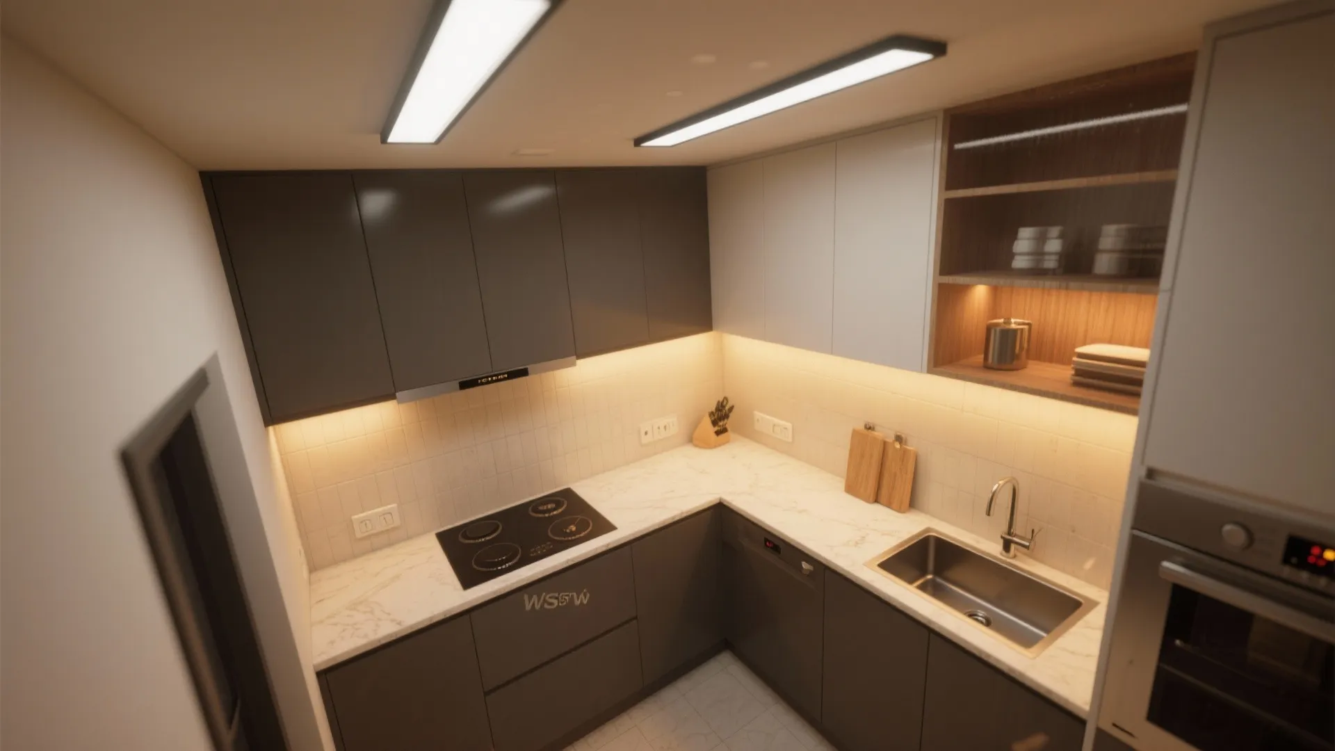 5. Small rooms and kitchens: combine distances for function