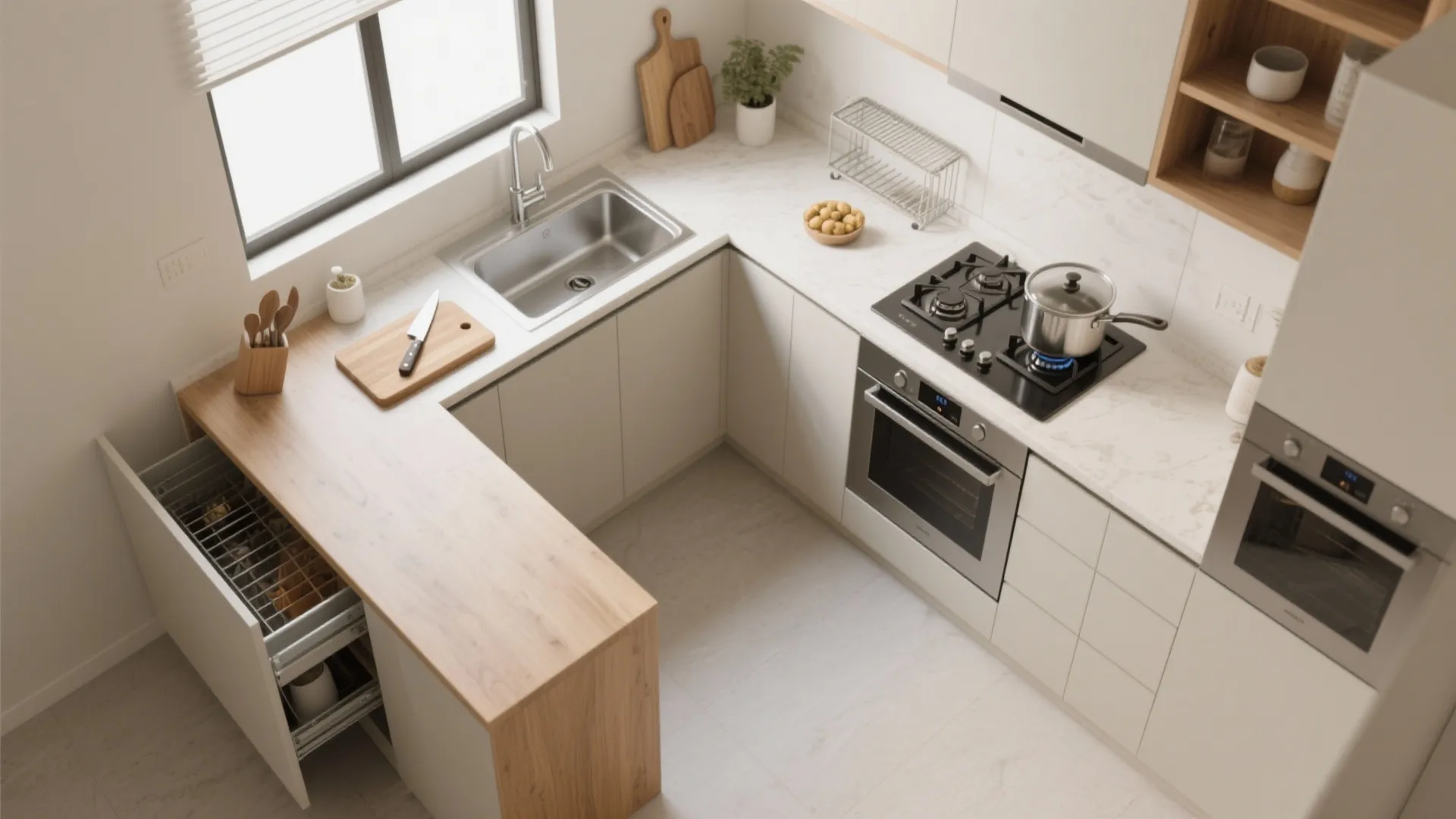 Smart Kitchen Layouts for Compact 2 BHKs