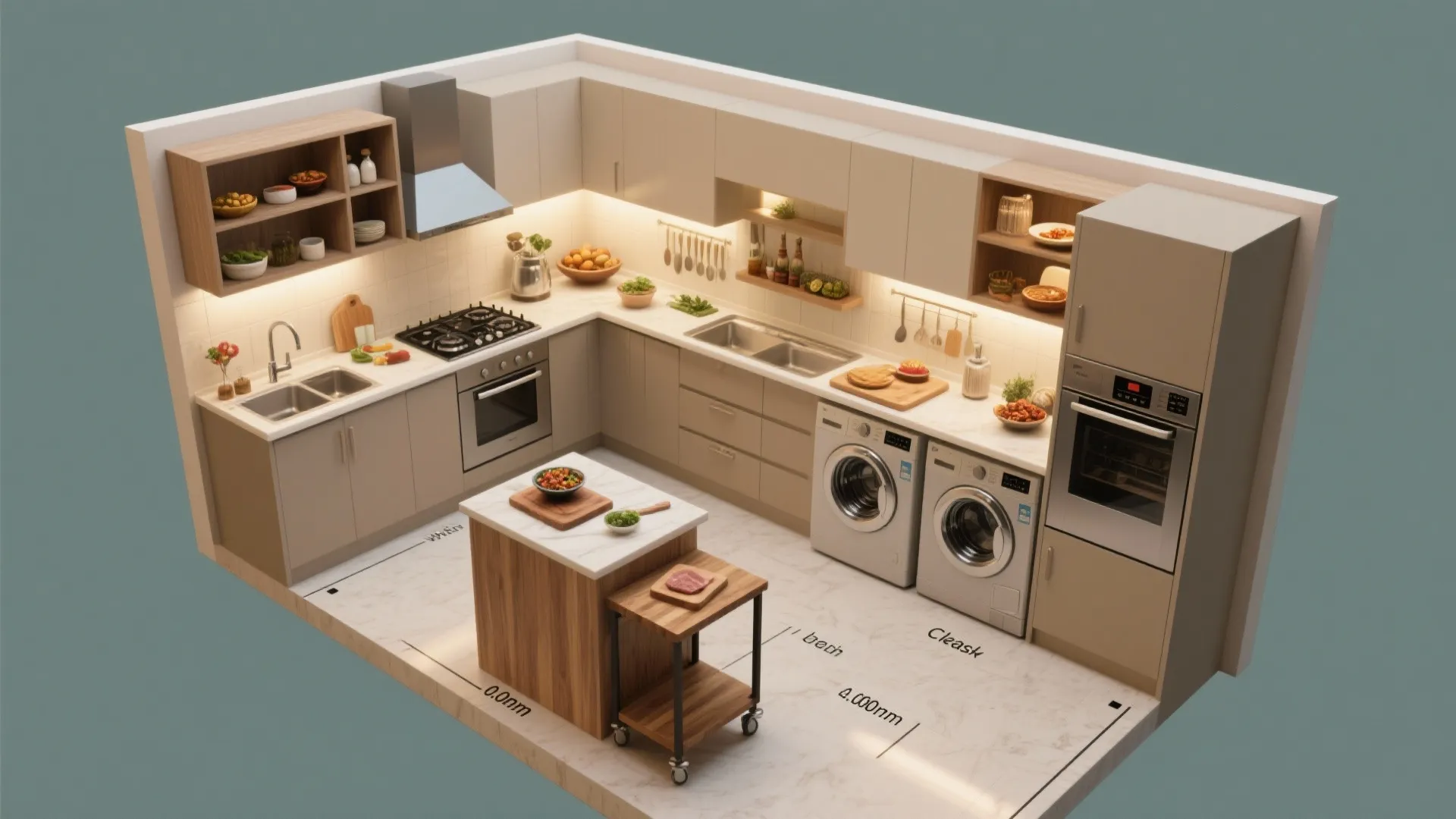 Kitchen zoning that cooks and hosts with ease