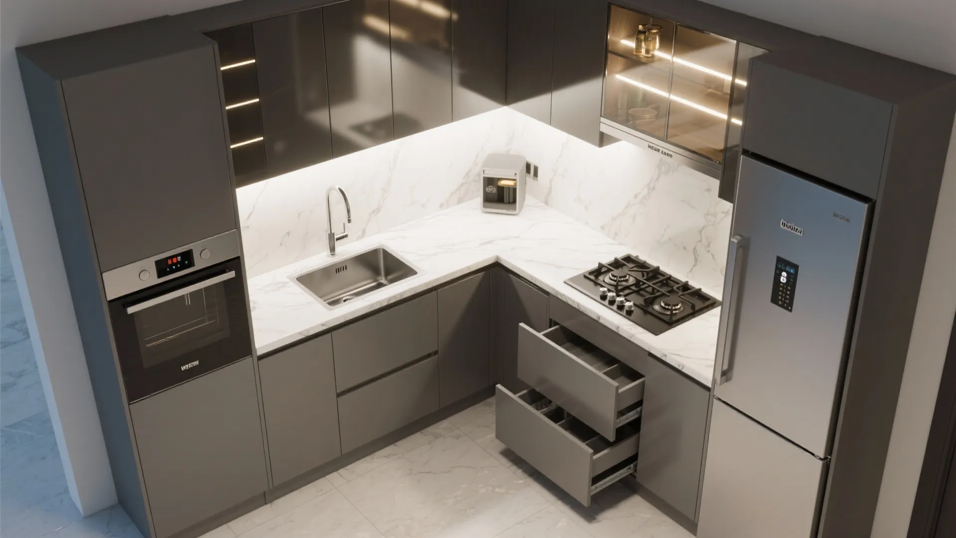 Storage-Forward Modular Kitchen