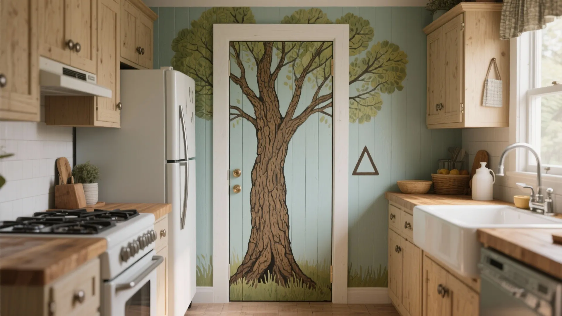 5. Functional Painted Trees: Built-ins and Kitchens