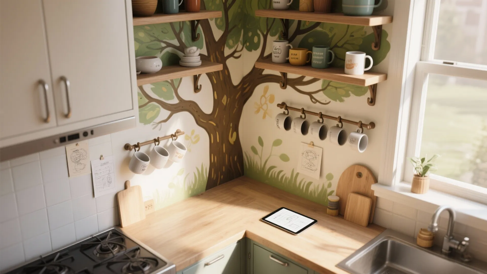 3. Functional Art: Storage Meets Mural