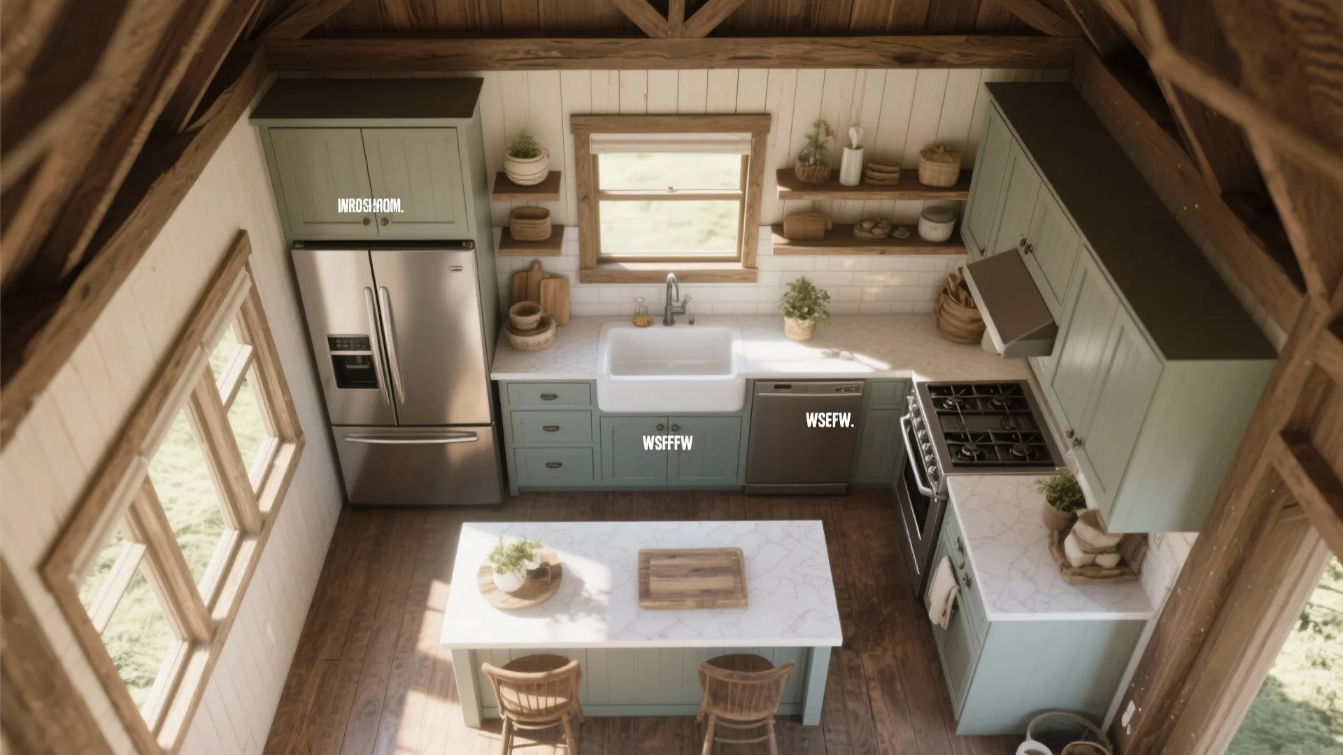 9. Functional Kitchen Triangle