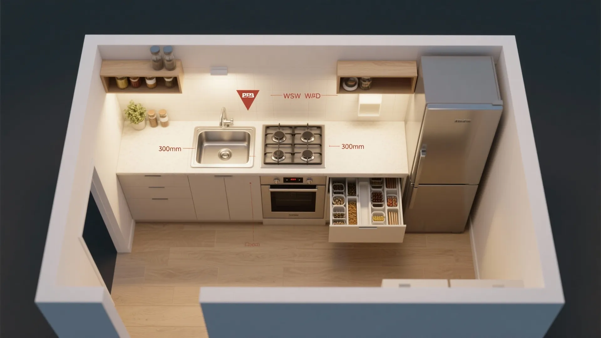 Smart kitchen layouts for real cooking