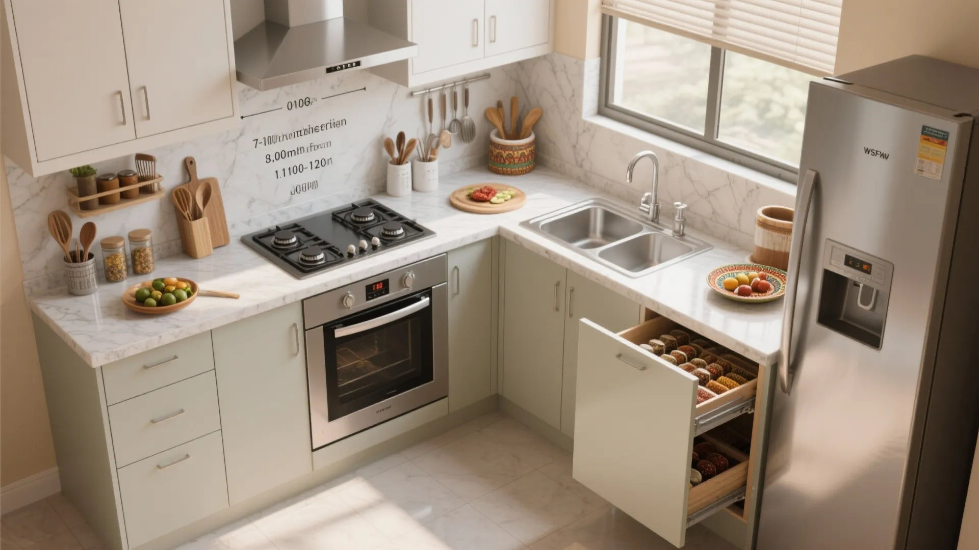 Kitchen Flow: Triangle Logic for Compact 3 BHKs