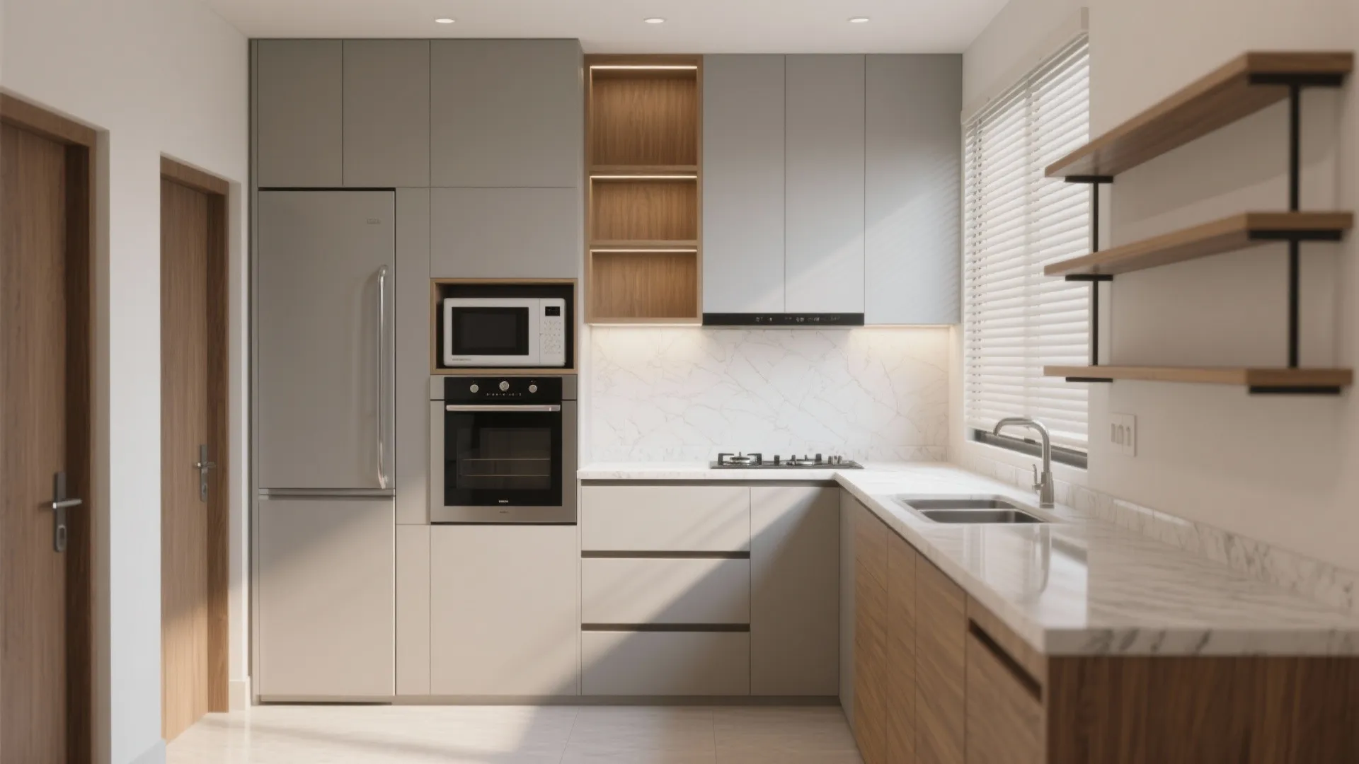 Minimalist Kitchen Storage Wall (That Actually Breathes)