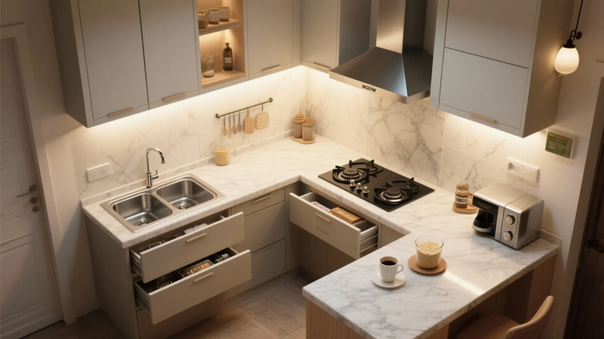 Kitchen Zoning: Wet-Dry Split for Mumbai Routines