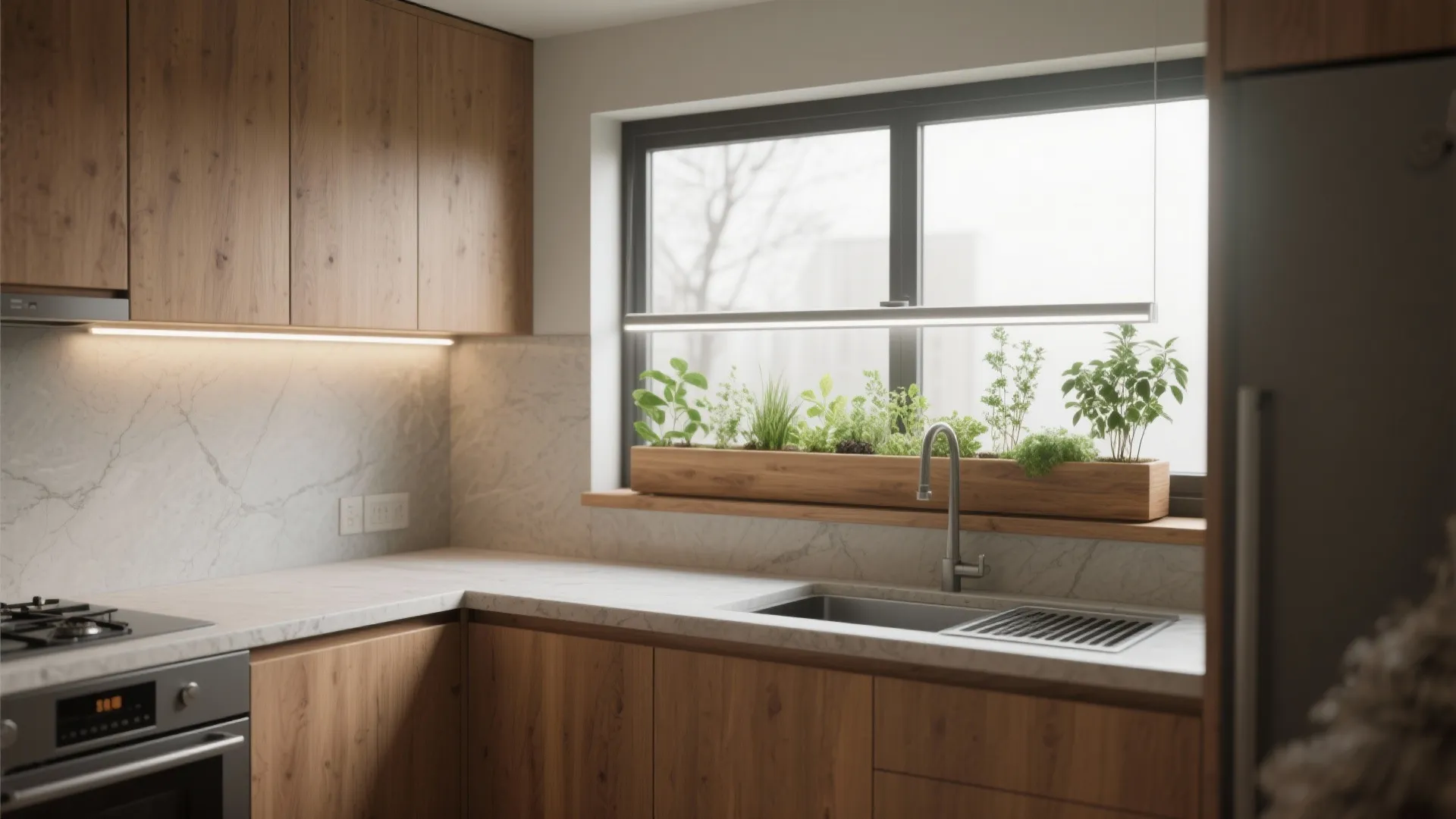 Green edge: integrating planters and thermal comfort