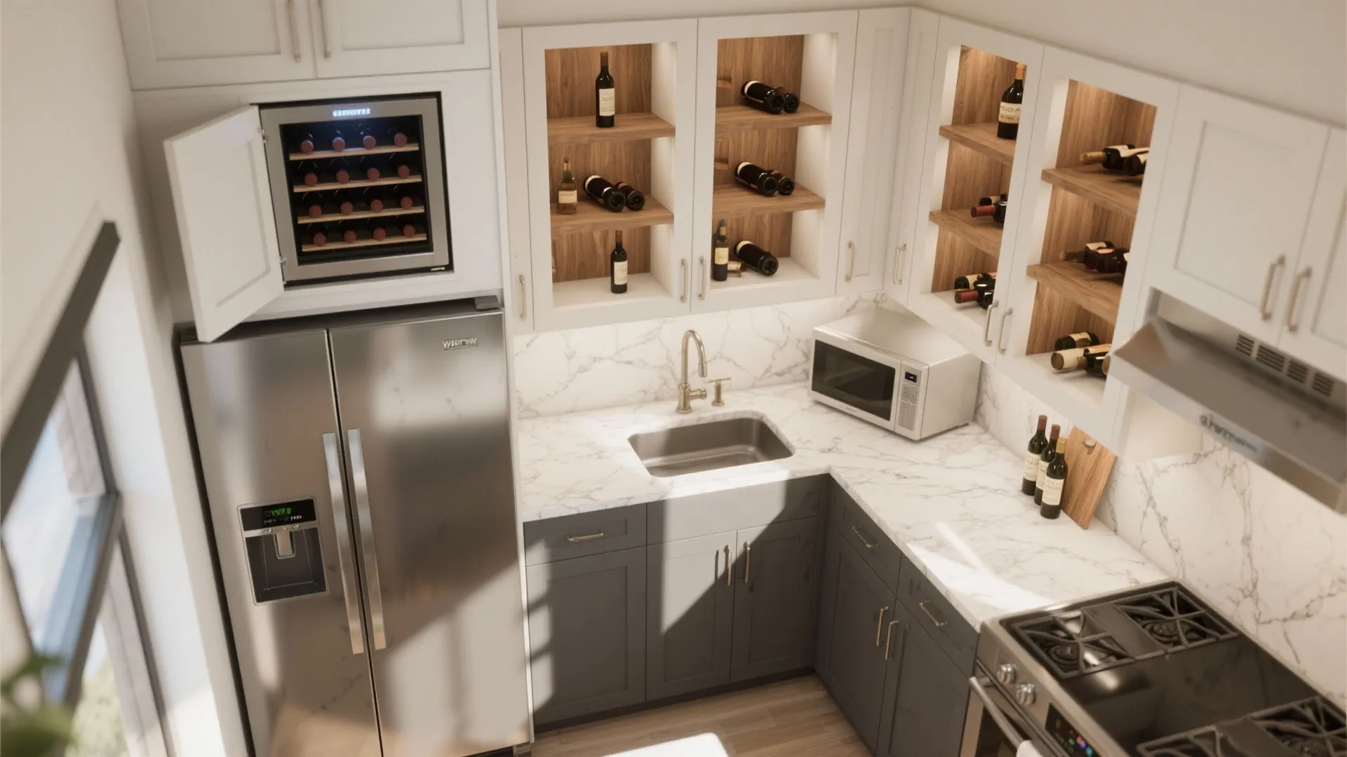 3. Multi-use kitchen niches and appliance tops