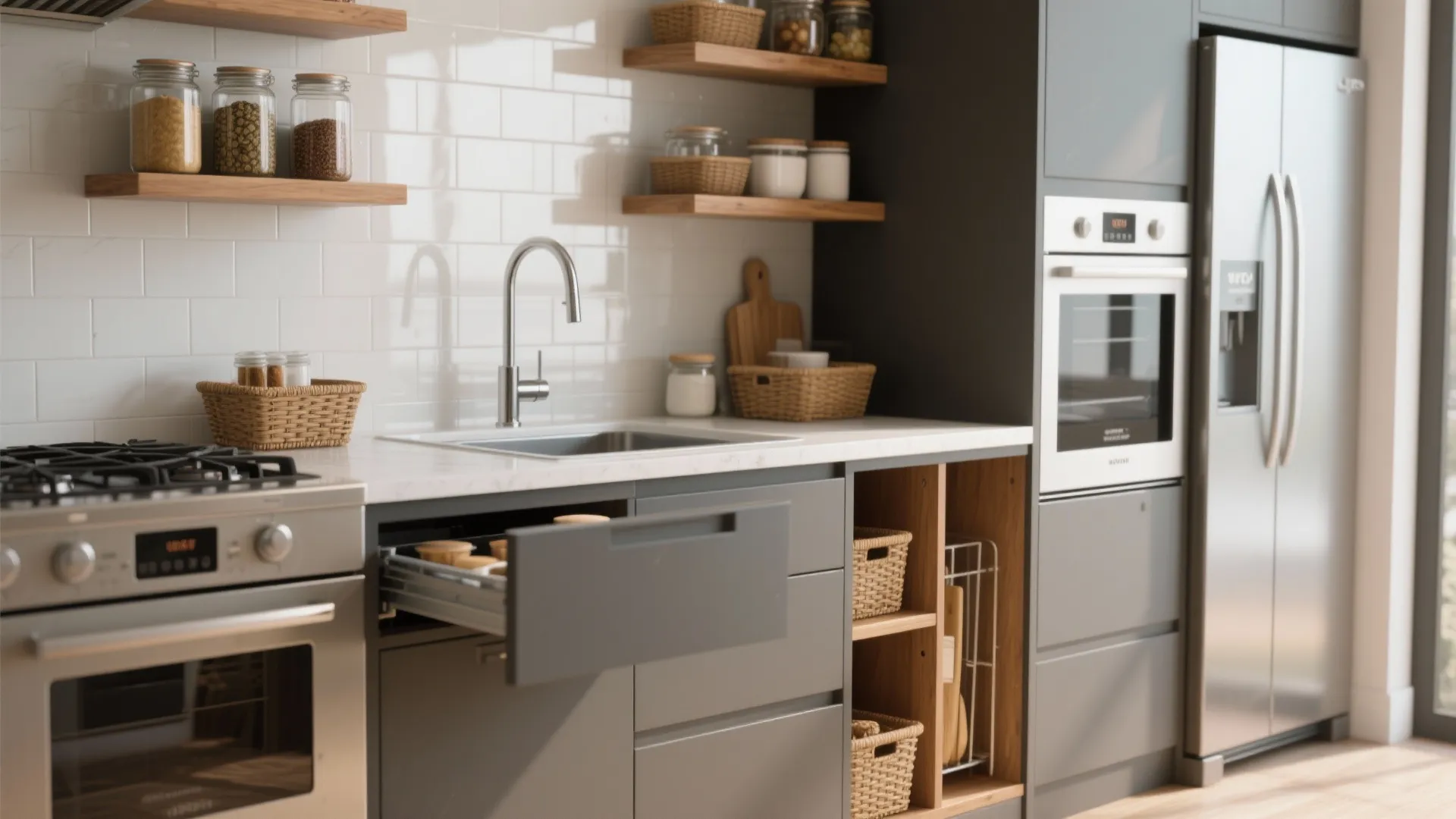 4. Efficient Kitchen Work Triangle