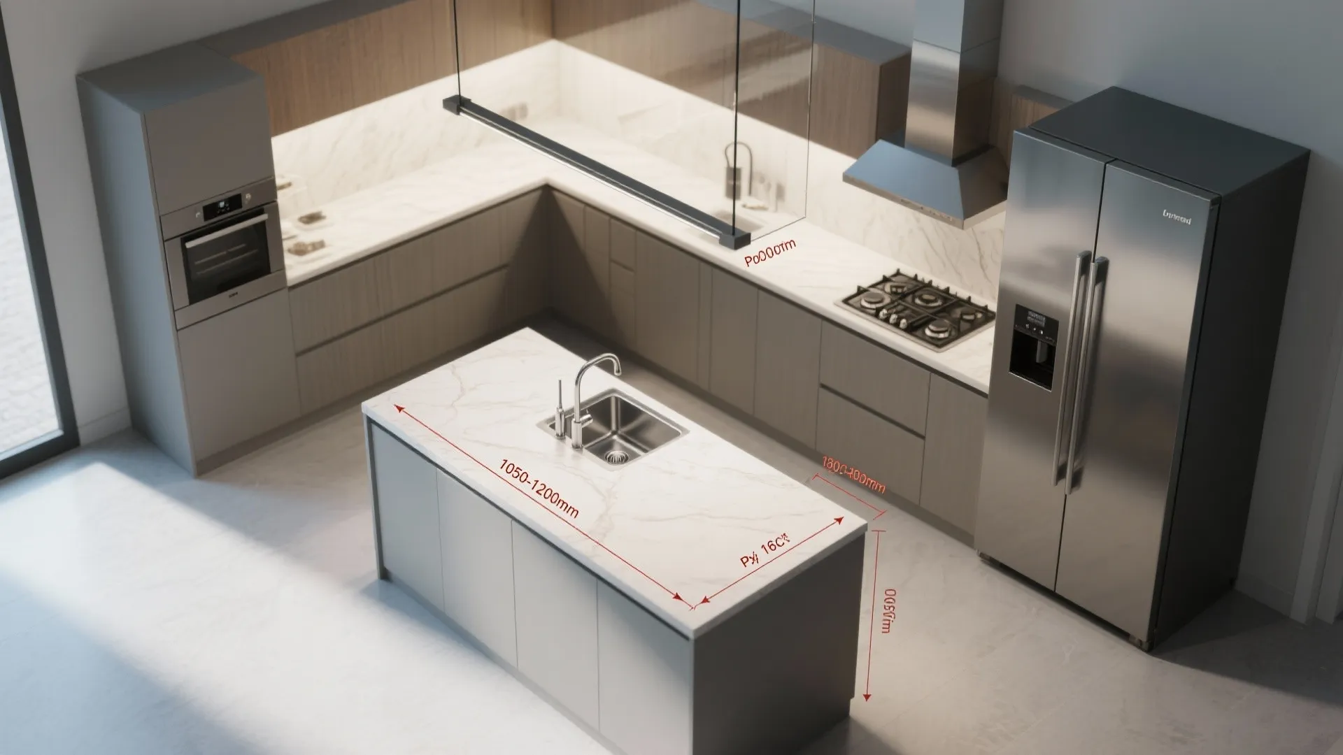 Chef-forward modular kitchen with Hyderabad-friendly ventilation