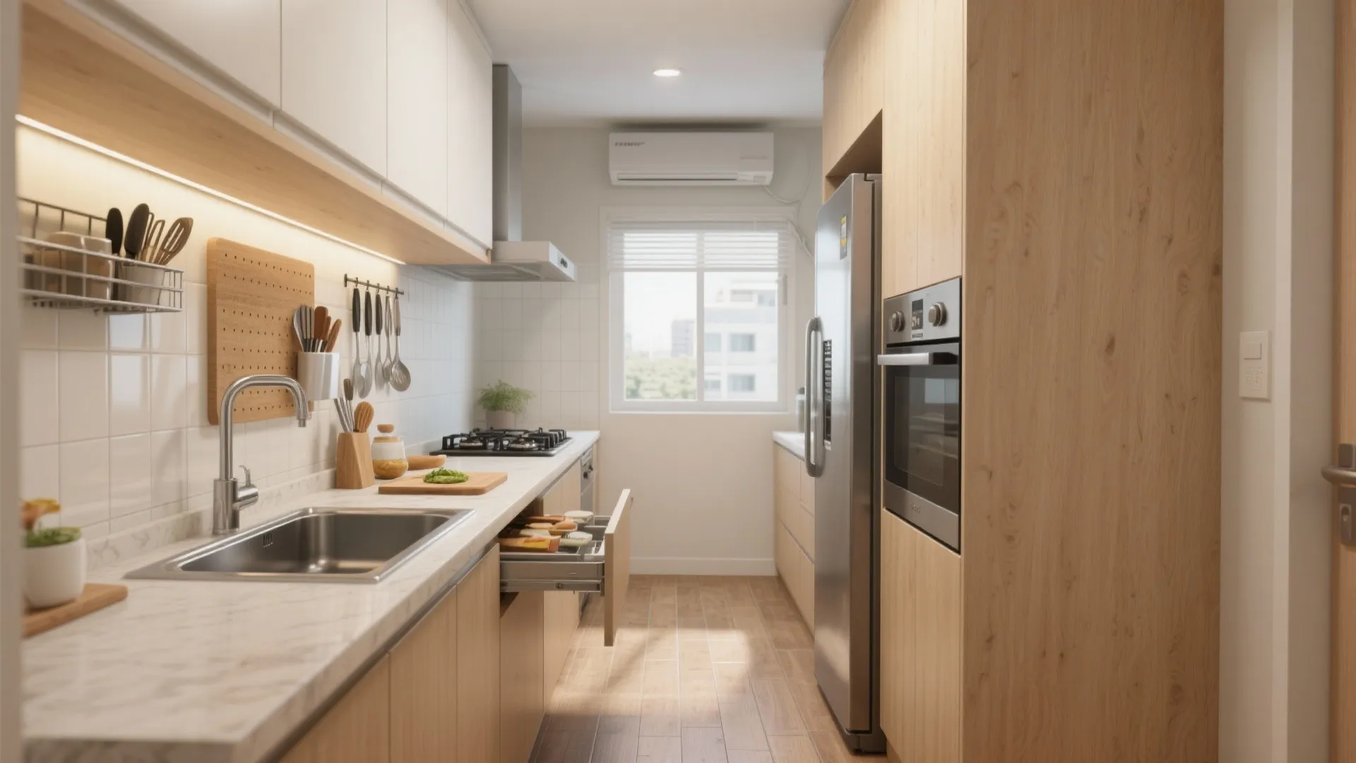 3. Kitchen Zones: Small but Mighty