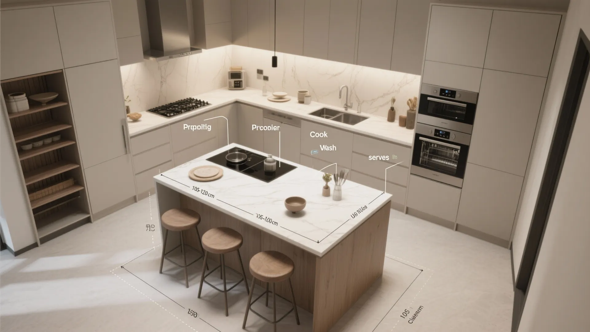 Kitchen Zoning for Everyday Luxury