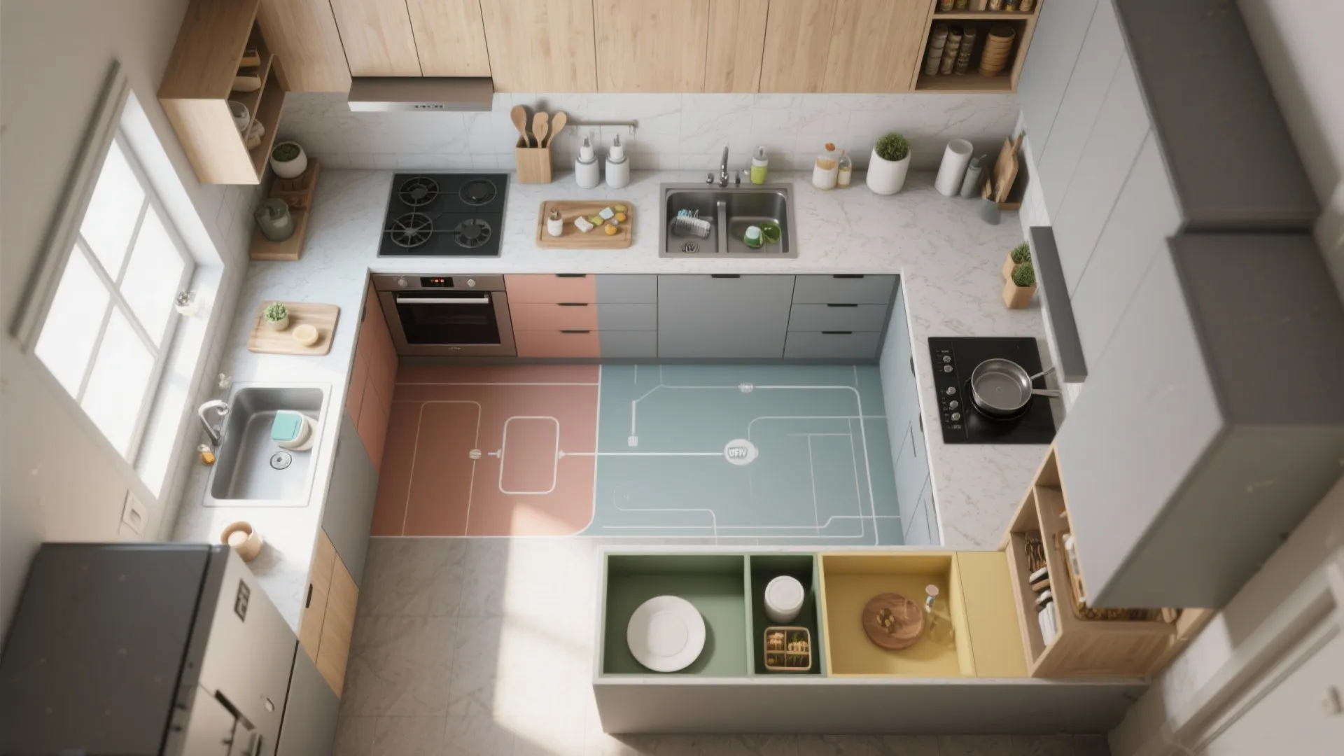 1. Zone your kitchen like a pro