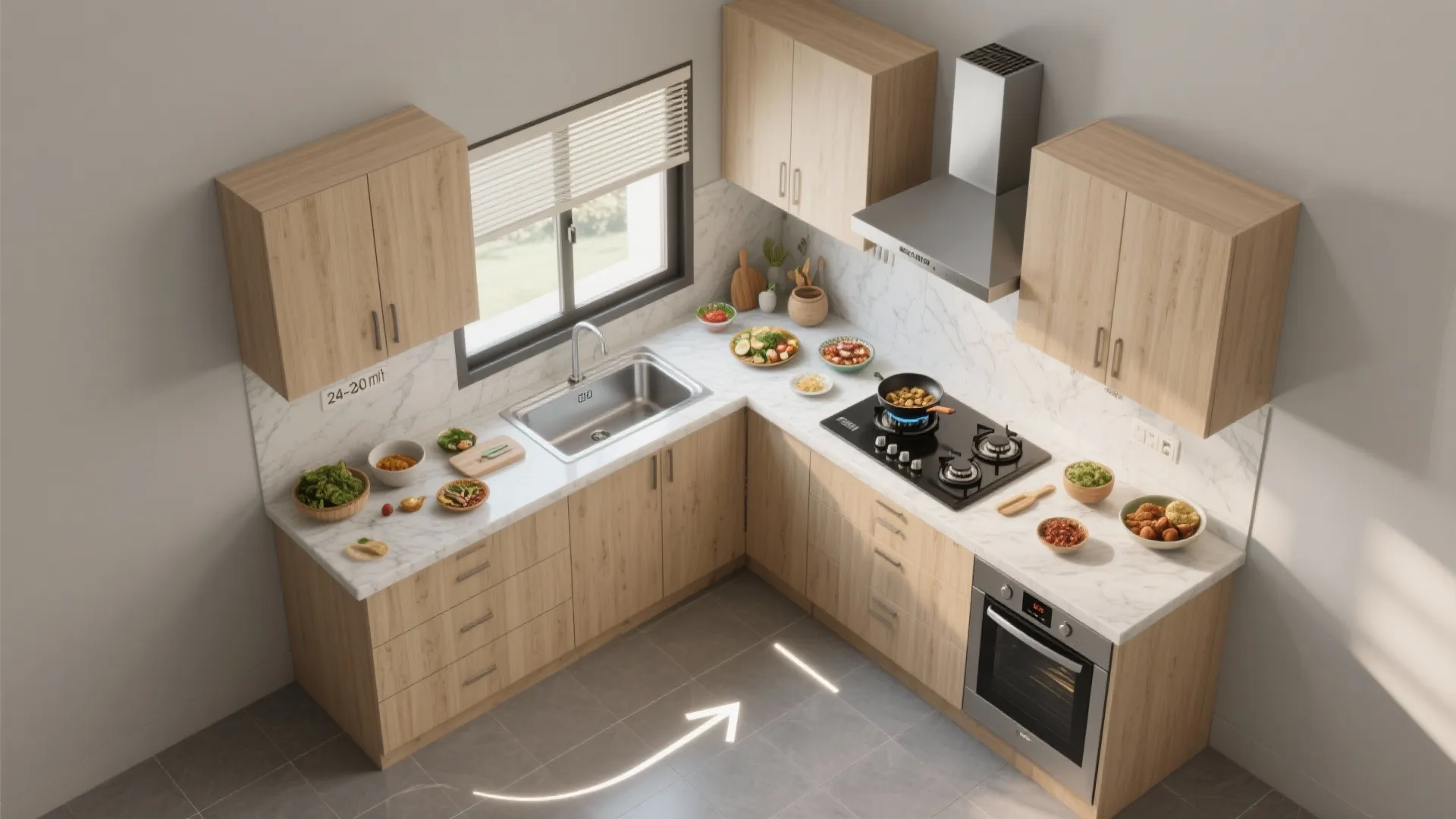 Kitchen Zoning for Indian Cooking (Without Losing Airflow)