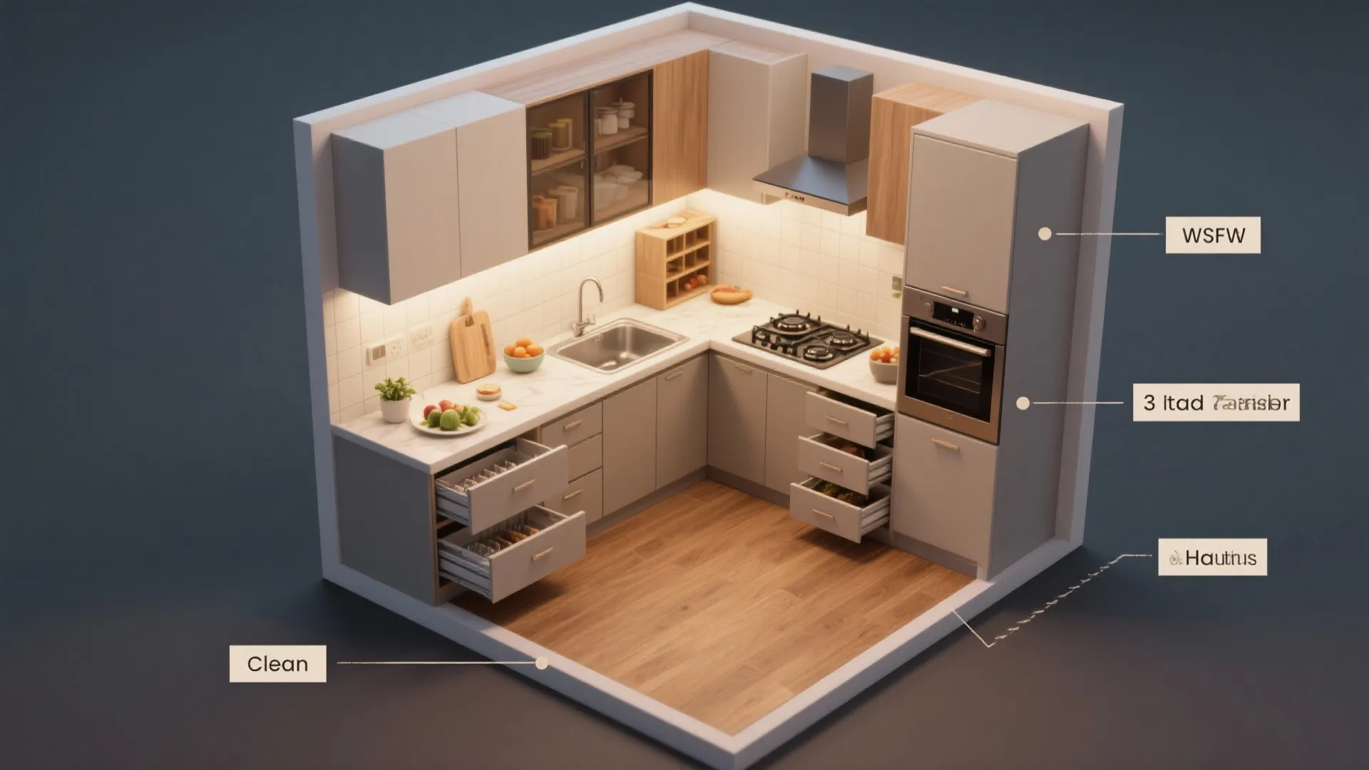 Minimalist Kitchen Storage for Busy City Living