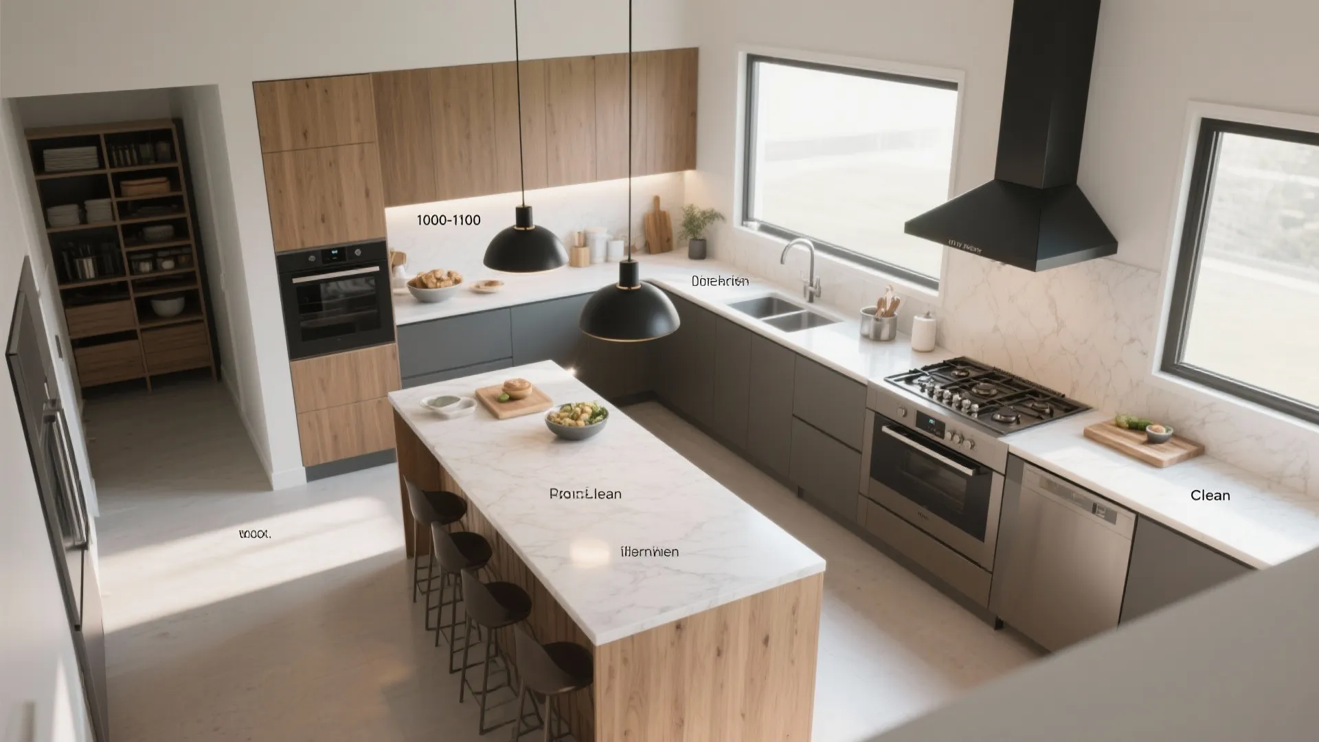 Kitchen Zoning: Dirty-to-Clean Workflow and Ventilation First