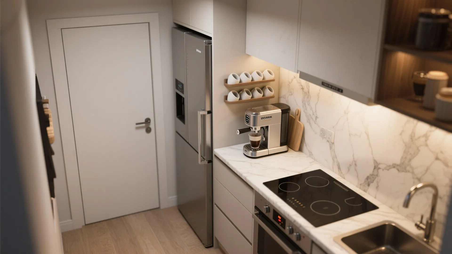 3. Dual-purpose Kitchenette and Coffee Bar