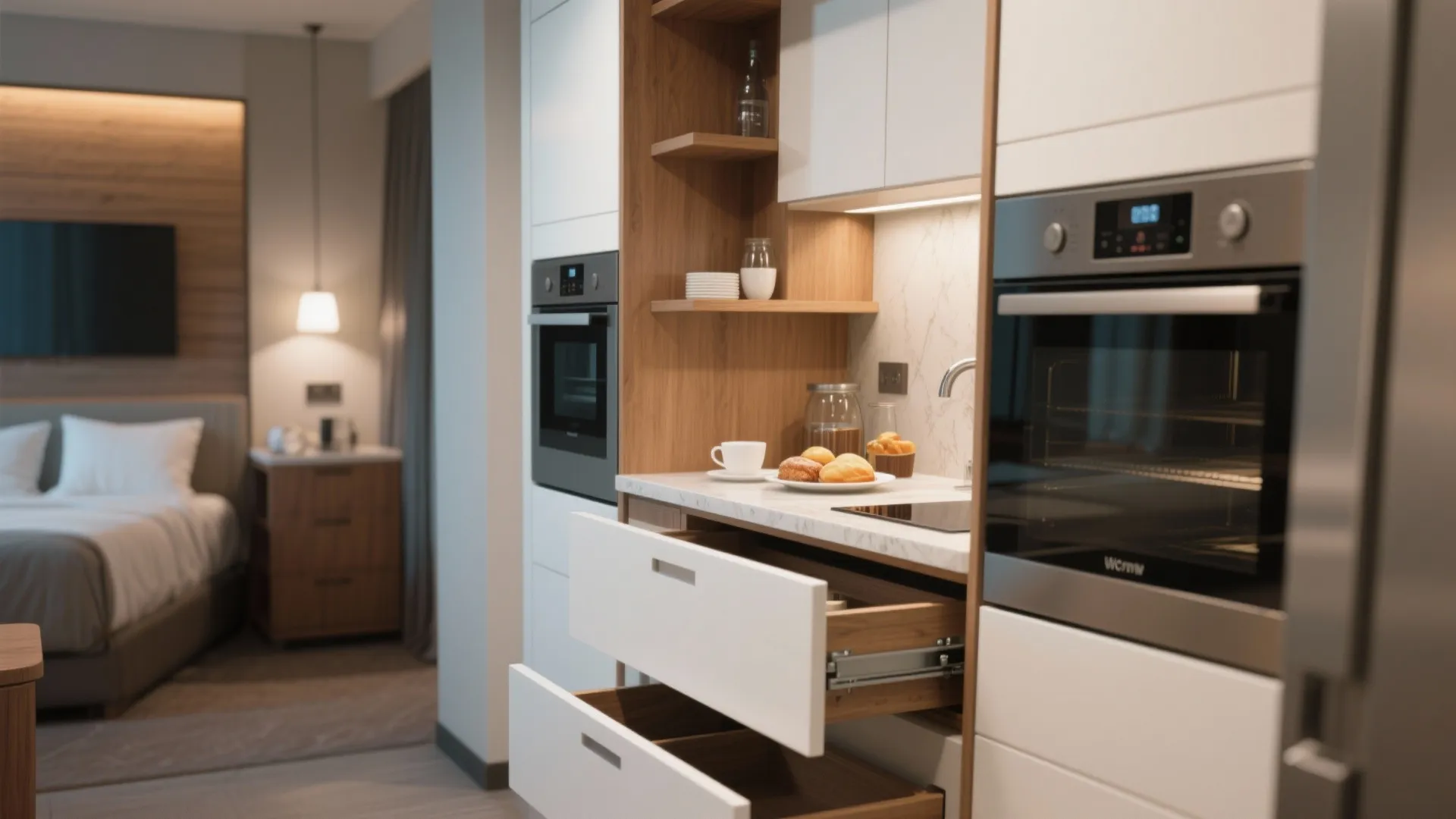 2. Look for kitchens or kitchenettes for convenience