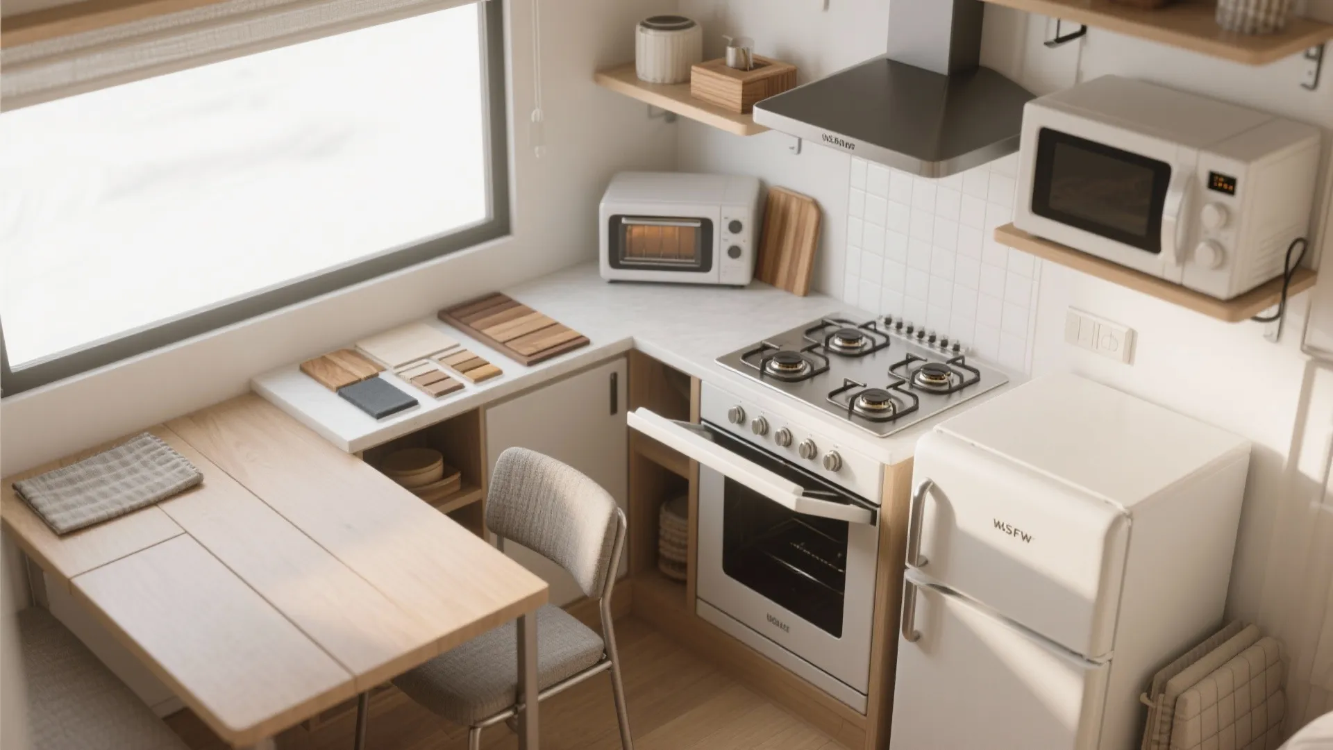 Flexible kitchenette and dining solutions