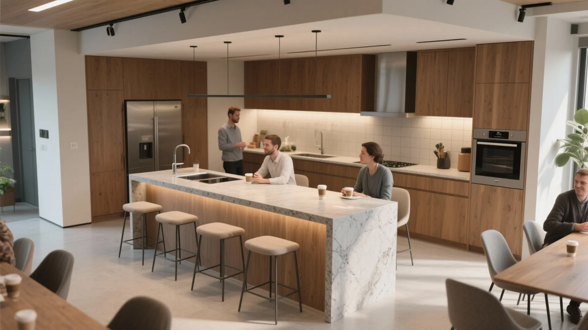 Multi-use kitchenette and pantry islands