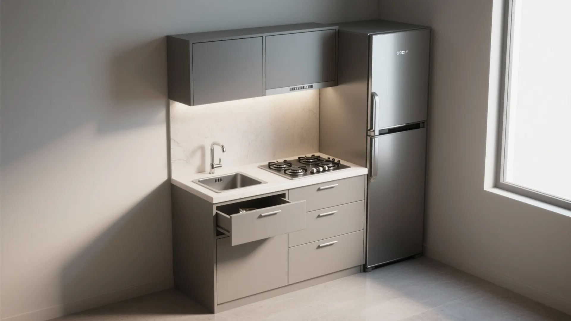 Tip 1: Choose an all-in-one kitchenette module