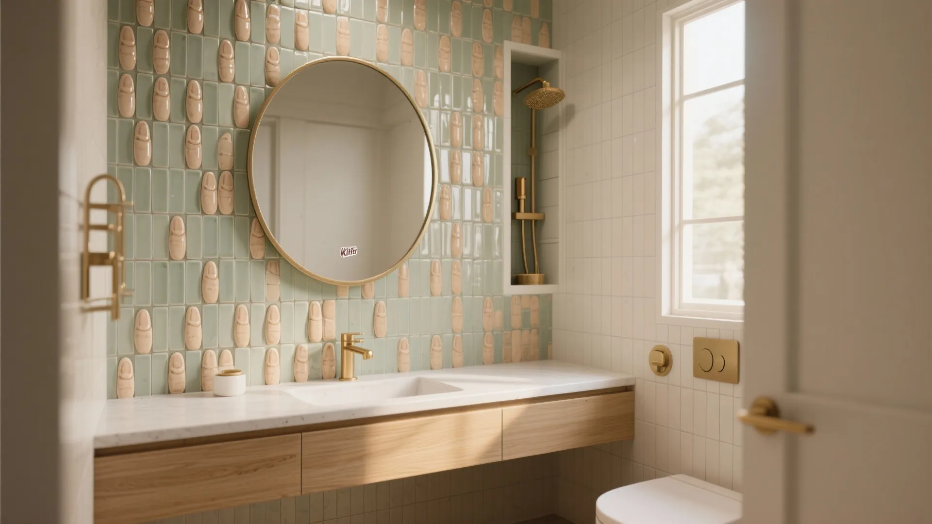 Kit-Kat (Finger) Mosaics, Stacked Vertically