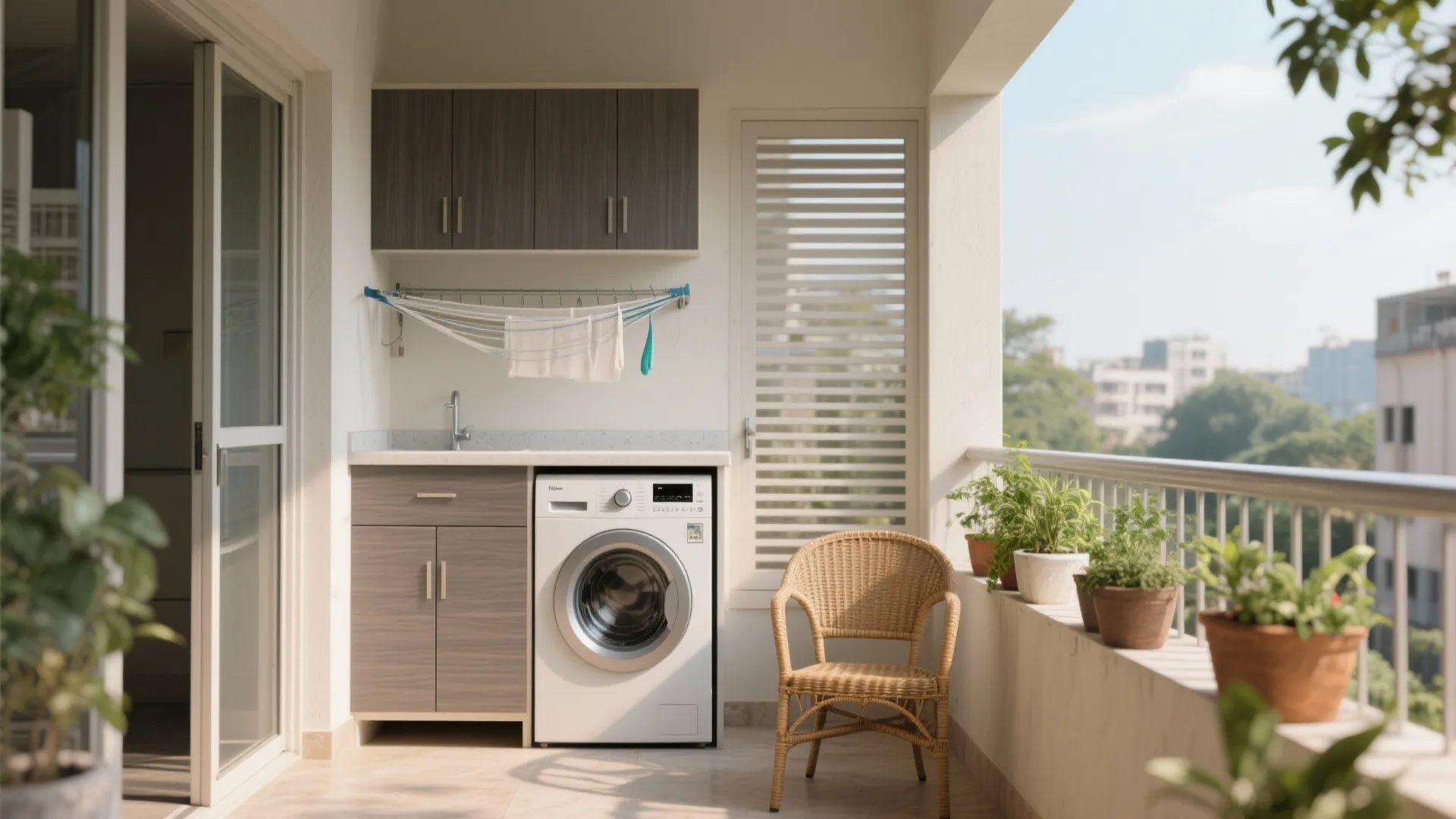 Balcony utility and laundry integration (without the eyesore)