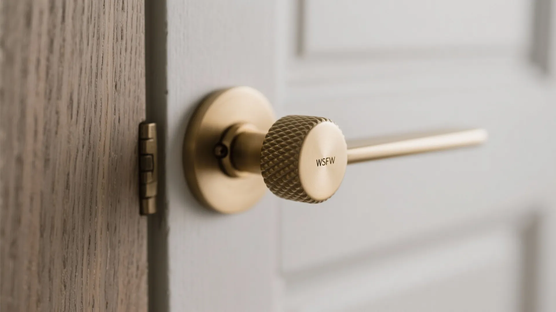 Knurled Lever Handles in Warm Metals