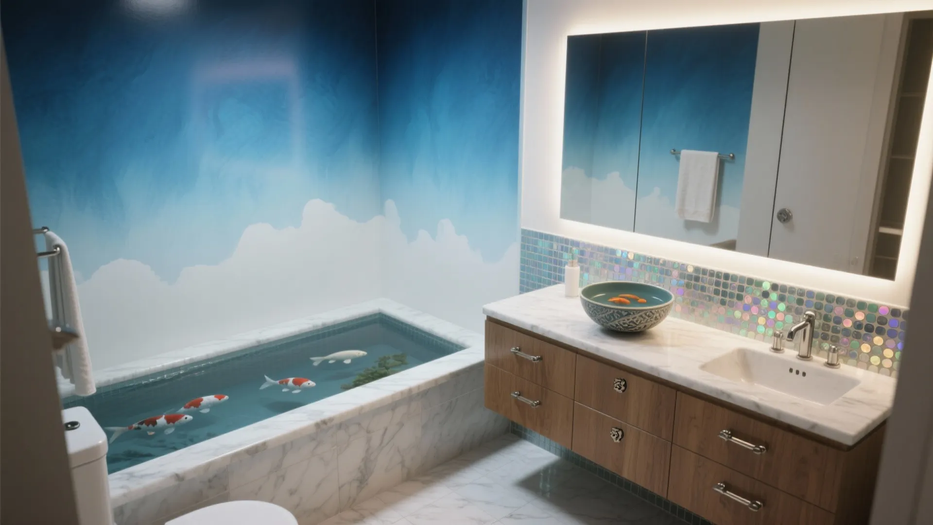 Fish Bathroom Decor: 5 Creative Ideas: Playful aquatic details to transform tiny bathrooms into moisture-smart, fish-themed retreats