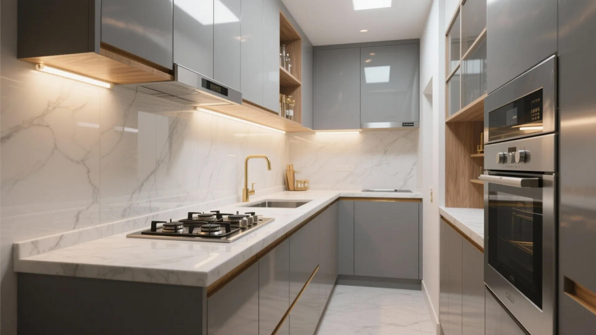 Compact Chef’s Kitchen: Parallel or L‑Shaped Luxury