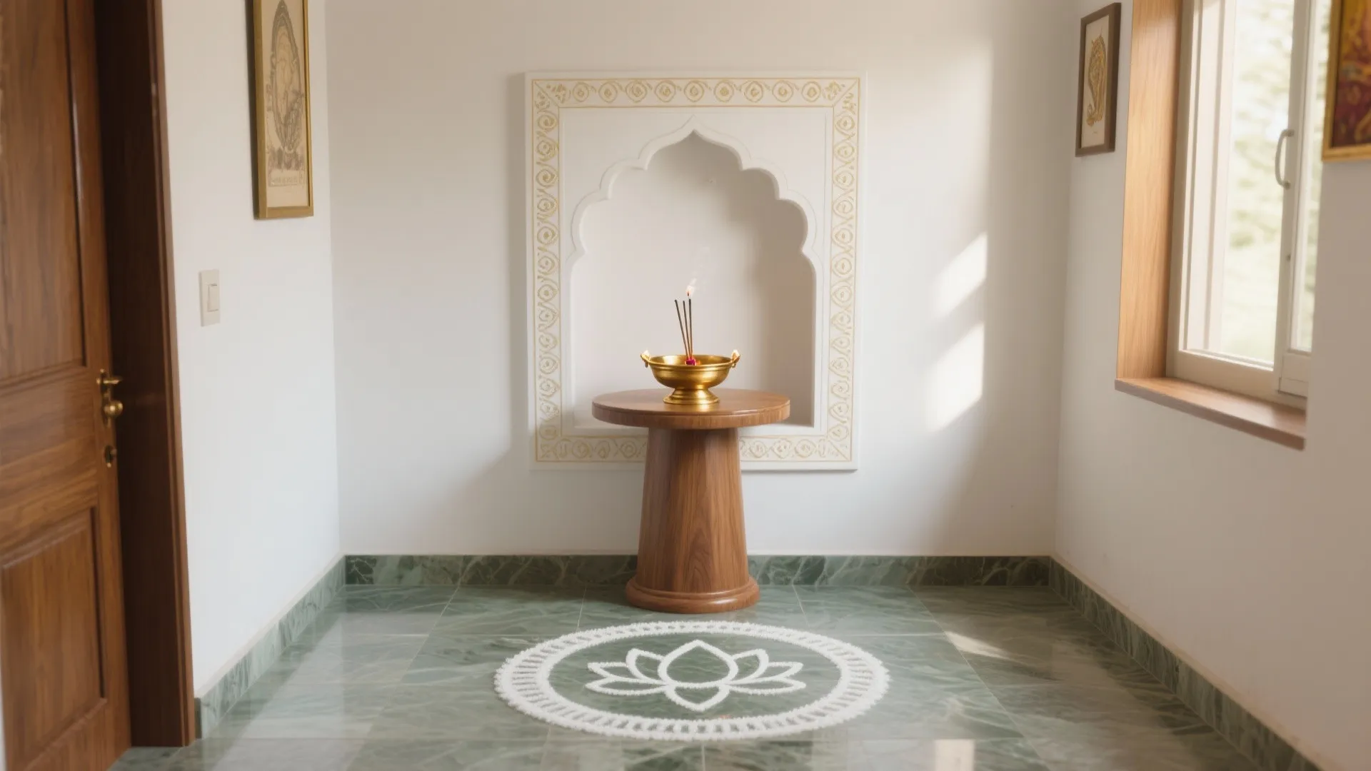 5 Simple Pooja Room Kolam Ideas for Small Homes: A senior interior designer’s friendly guide to simple pooja room kolam designs that elevate sacred corners without clutter, stress, or big budgets
