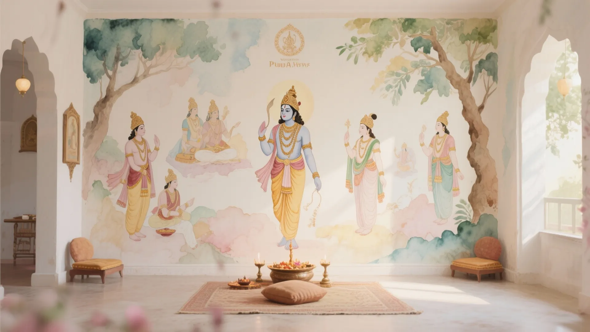 Murals with Mythological Motifs