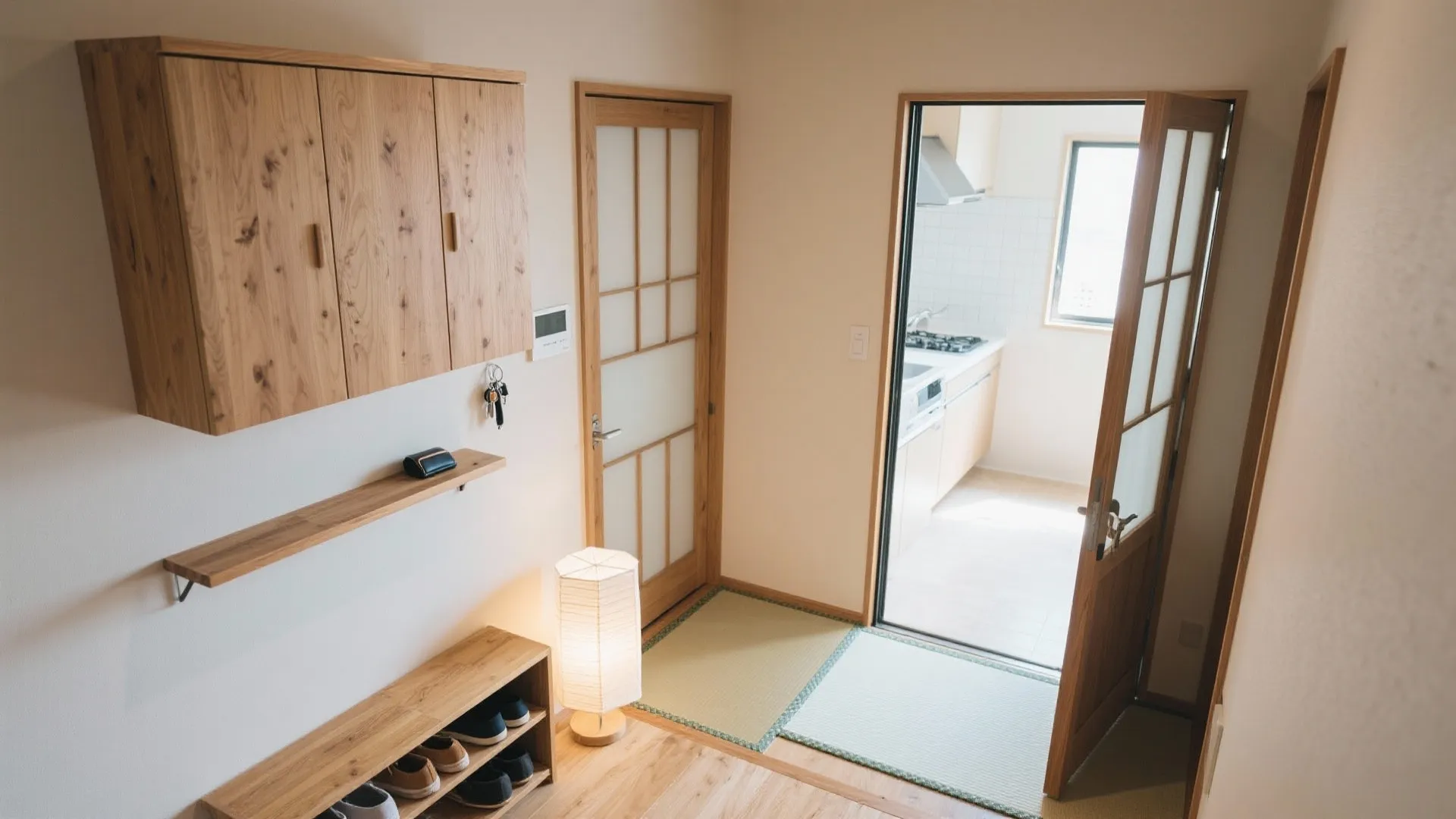 Tips 1: 玄関からの動線を最短化して、1LDKの使い勝手を底上げ（動線规划）