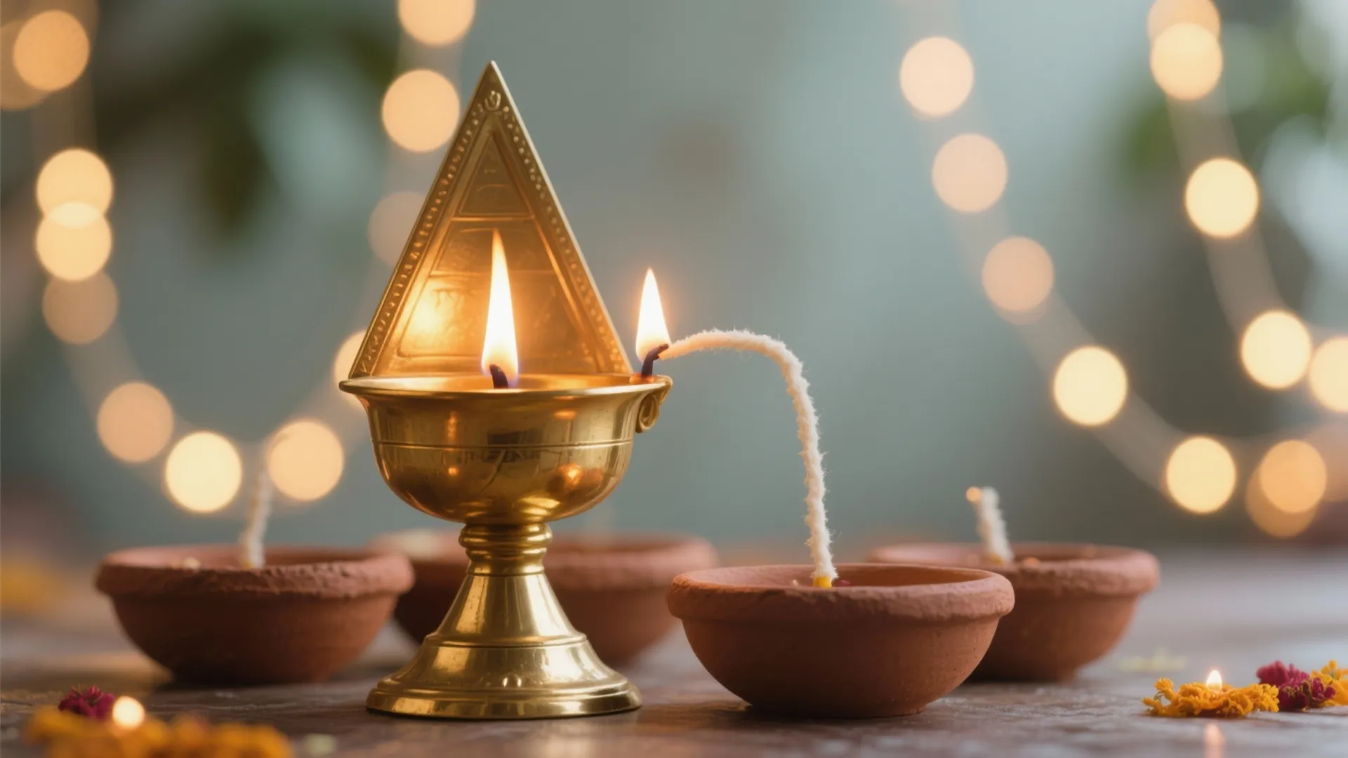 Layered Lighting: Diyas, LED Strings, and the Kuthu Vilakku