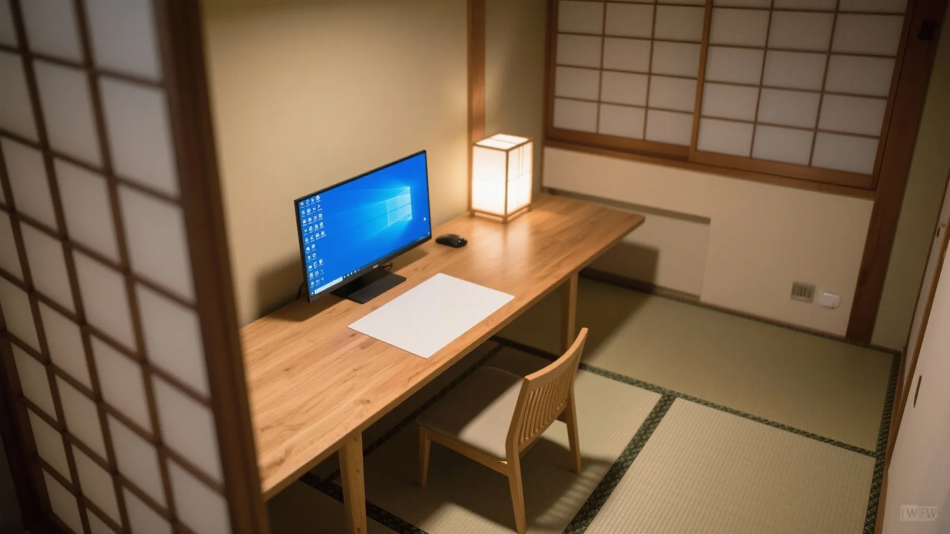 Tips 3: デスク幅と奥行きの黄金比——幅の1/3は空ける