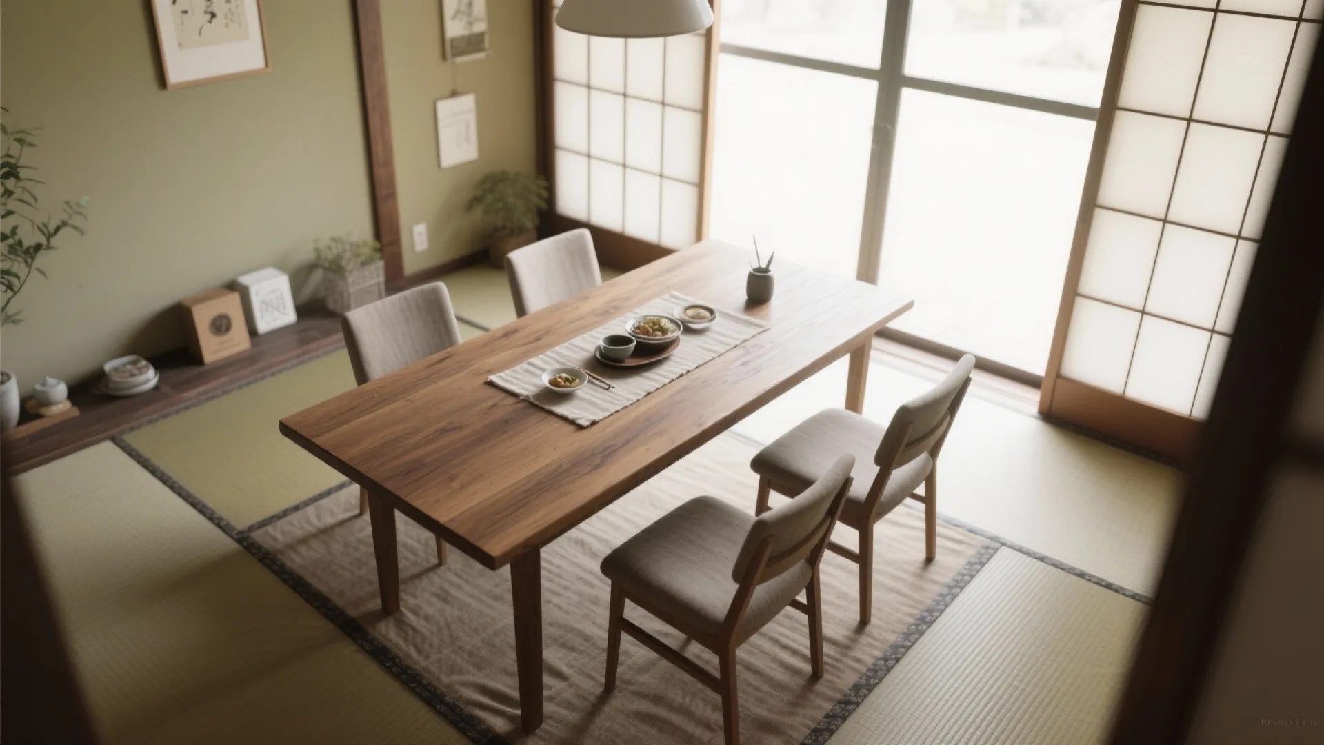 Tips 5: 机は兼用、椅子は固定｜京都の1DKで生活動線を整理