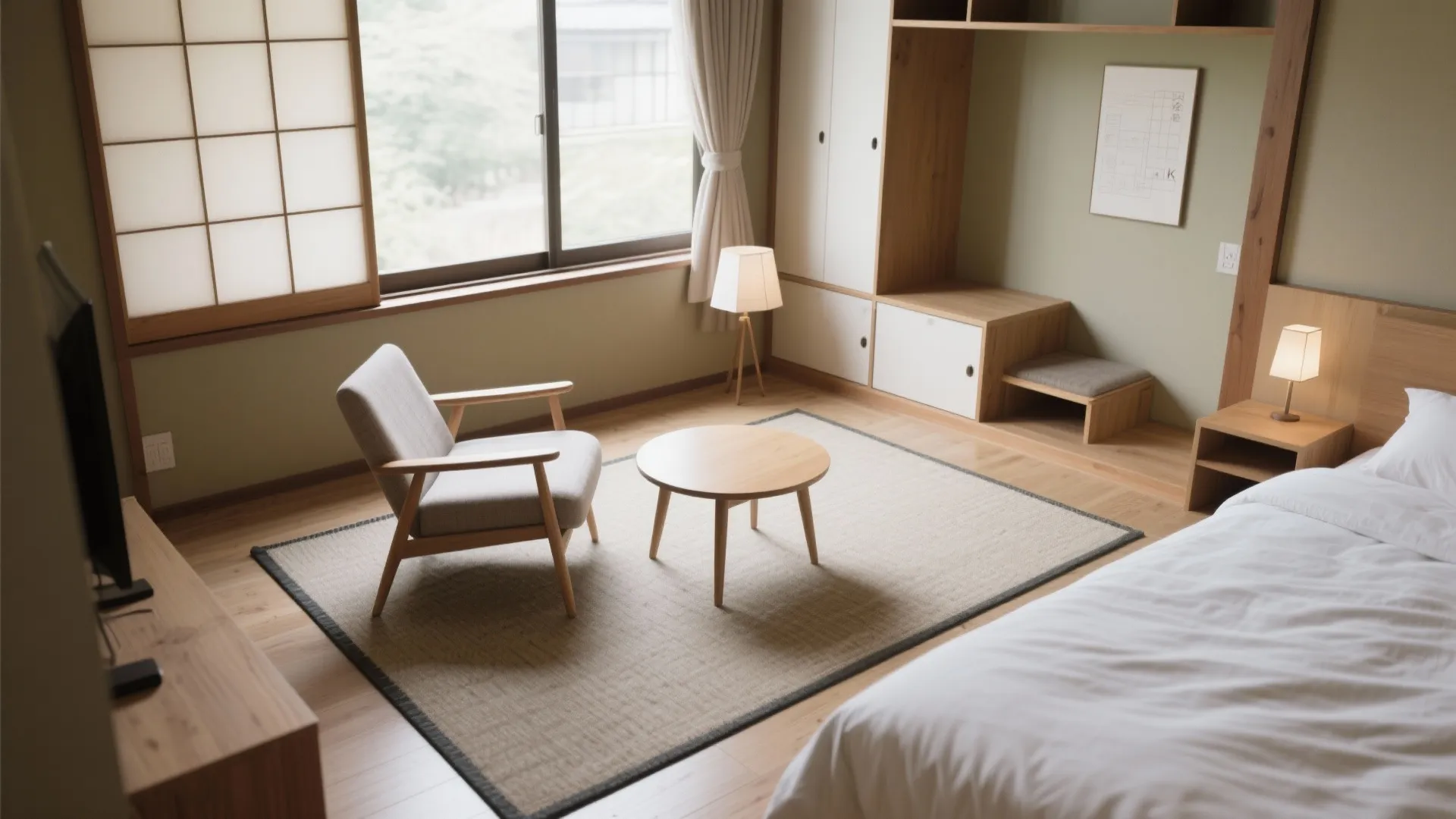 Tips 3: 家具と“浮かせて”合わせるセンター敷き（收纳技巧）