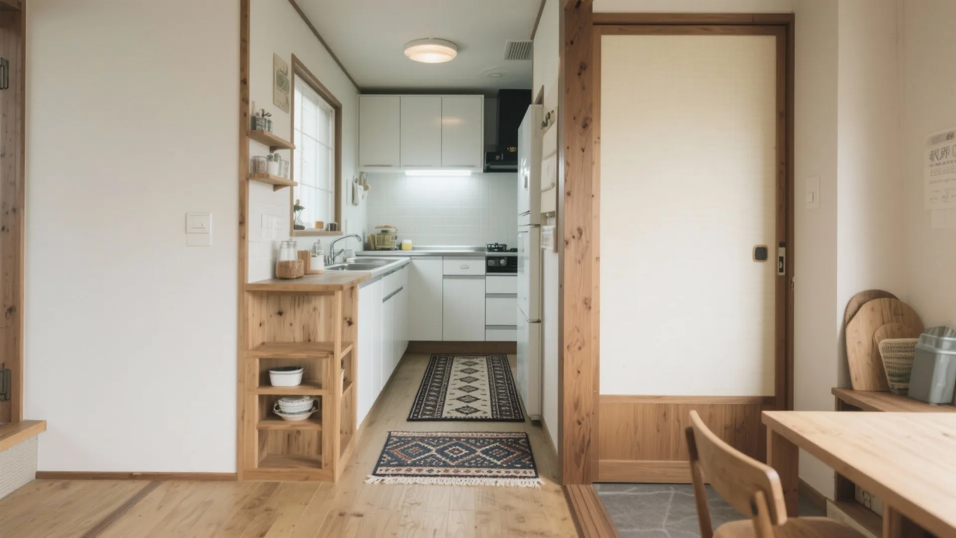 Tips 7: キッチンの小面積で柄を試す—ランナーとミニラグ