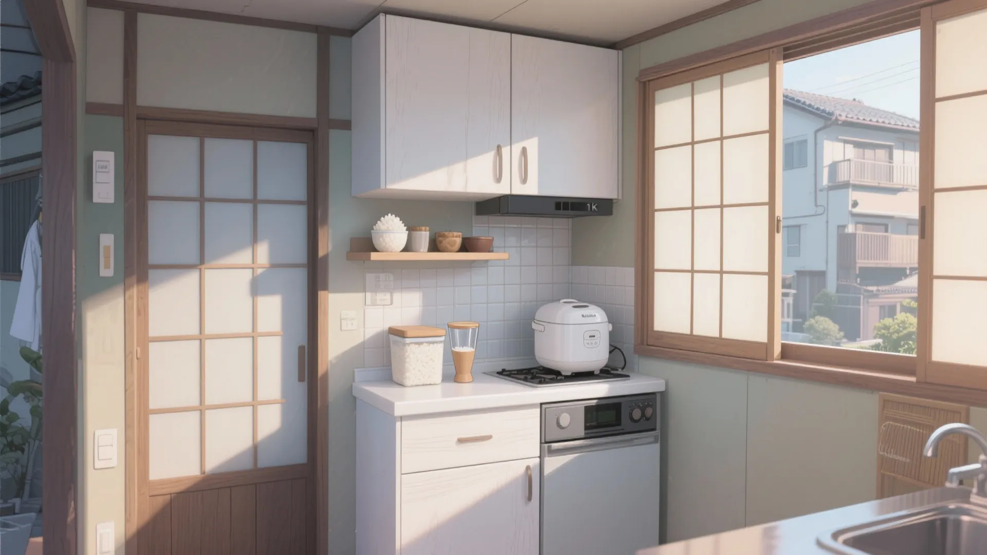 Tips 3: 京都の小さな台所は“吊り戸の下を有効化”して日式風の秩序を保つ