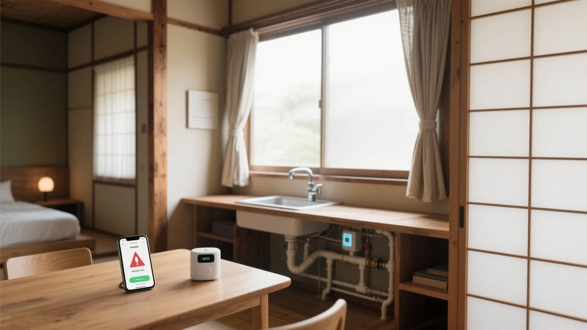 Tips 7: 予兆を拾うIoTと3カ月点検—京都の木質内装でも安心（オンライン3D設計で可視化）