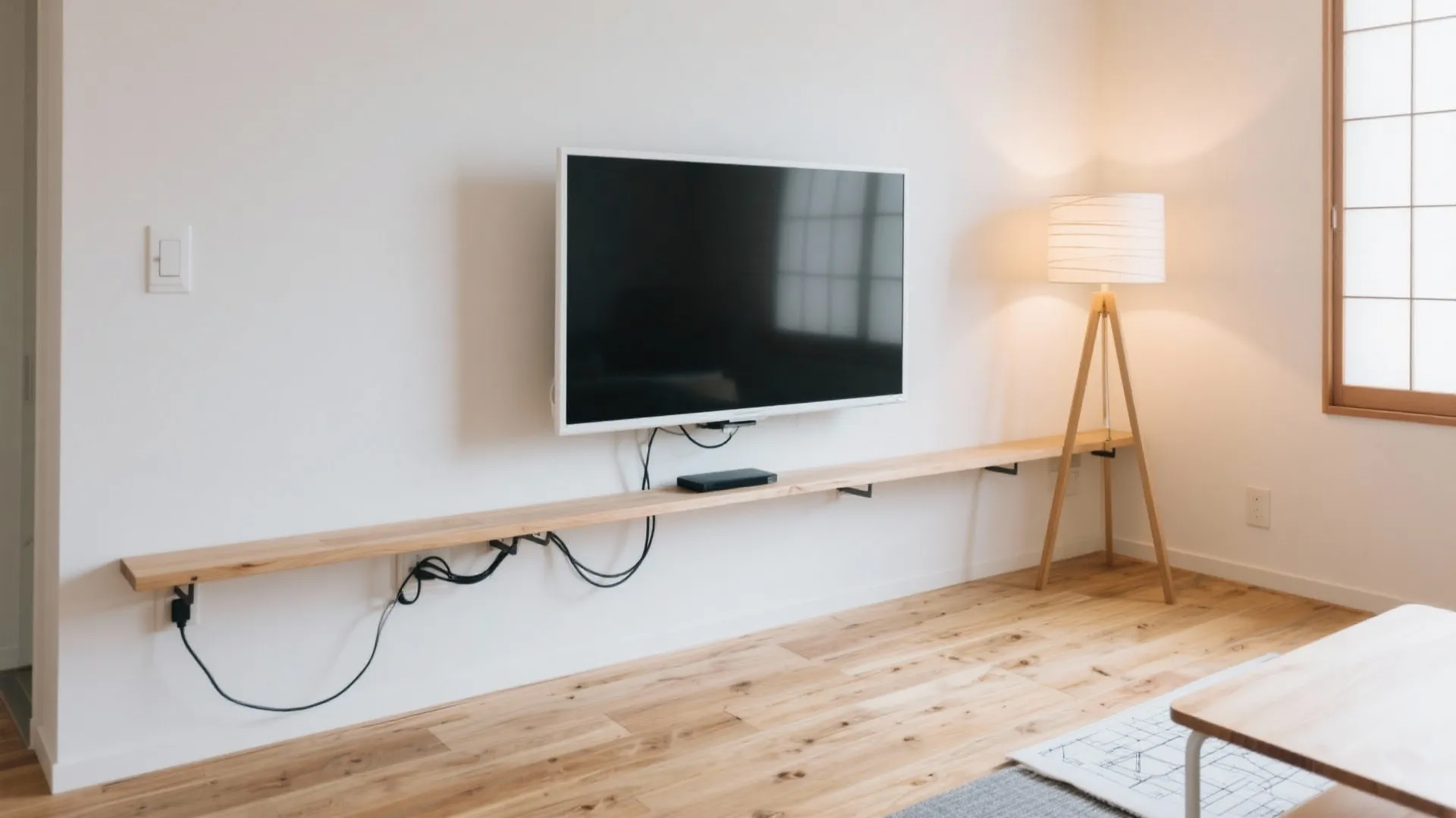 インテリアとの相性：フレーム色・設置高さ・ケーブル計画（日式風格）