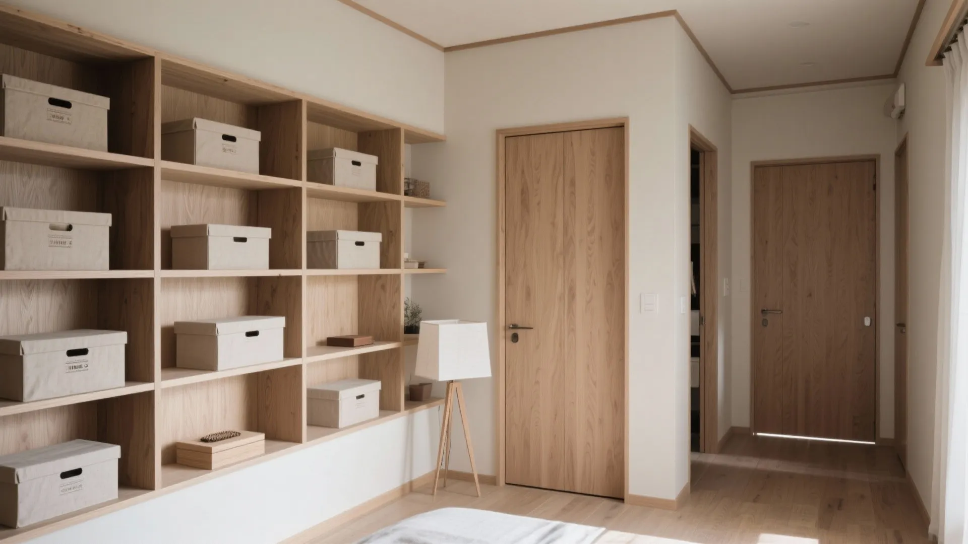 Tips 4: 収納は“面”で計画—散らかる小物を壁一面で受け止める（京都／収納技巧／東京小戸型）