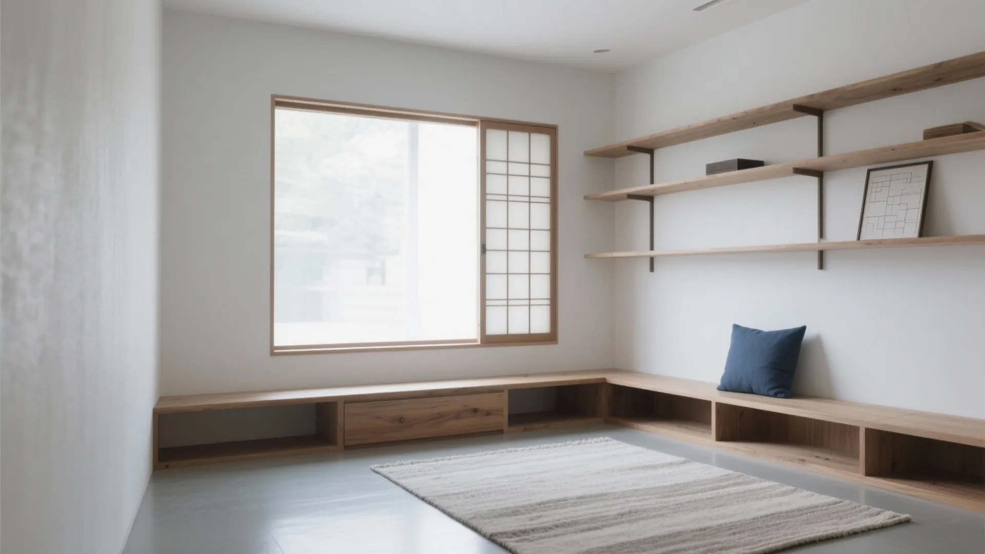 色と素材のバランス：日式風で狭さを引き算